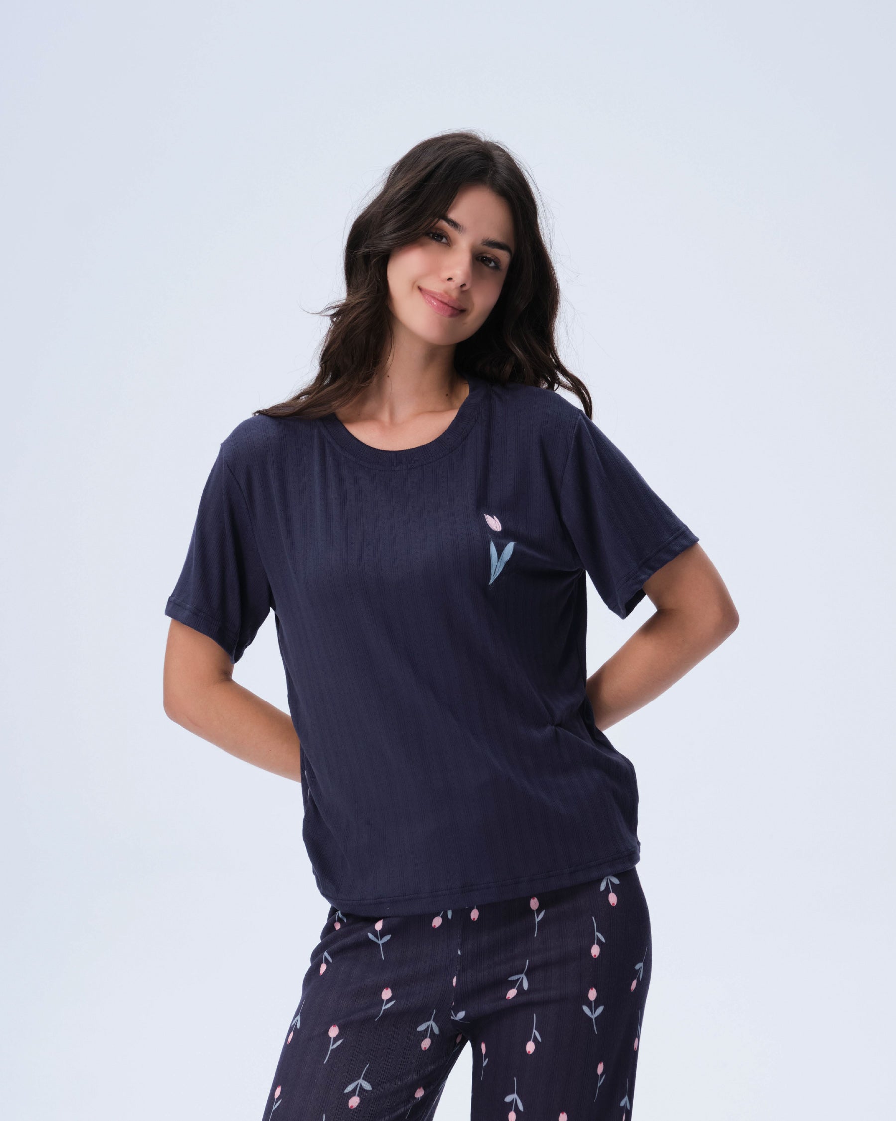 بيجامة نسائية - قطعتين (M-2XL)