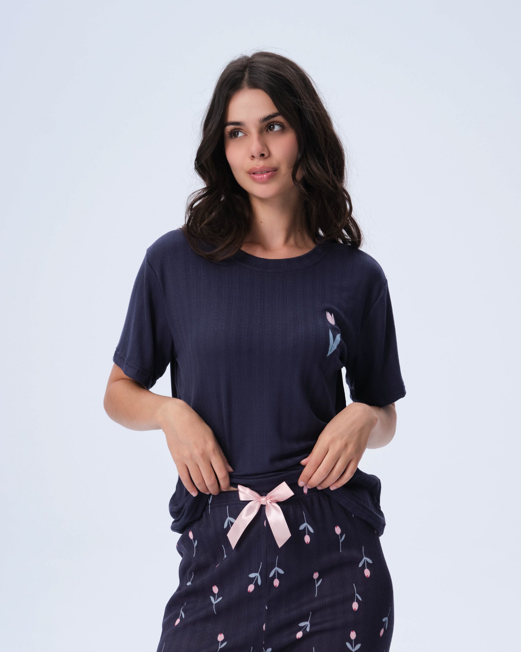بيجامة نسائية - قطعتين (M-2XL)