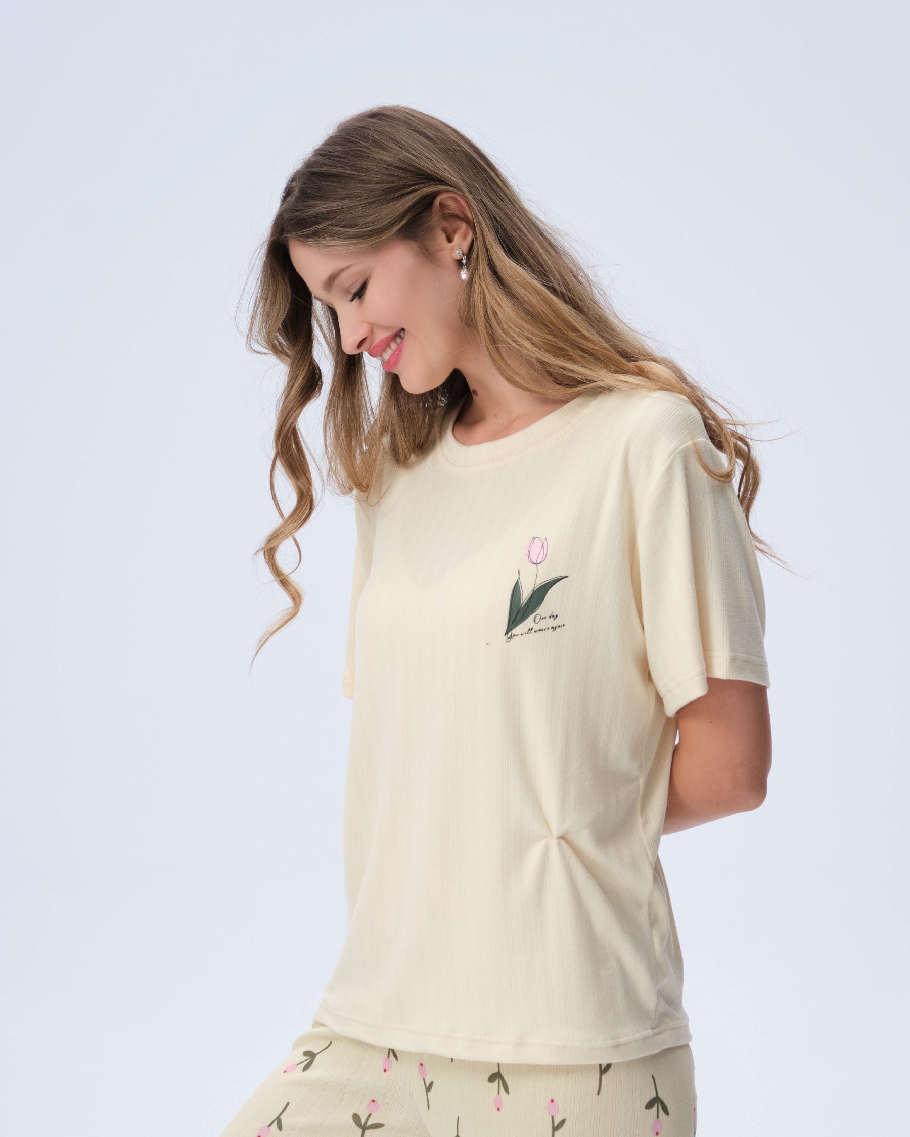 بيجامة نسائية - قطعتين (M-2XL)