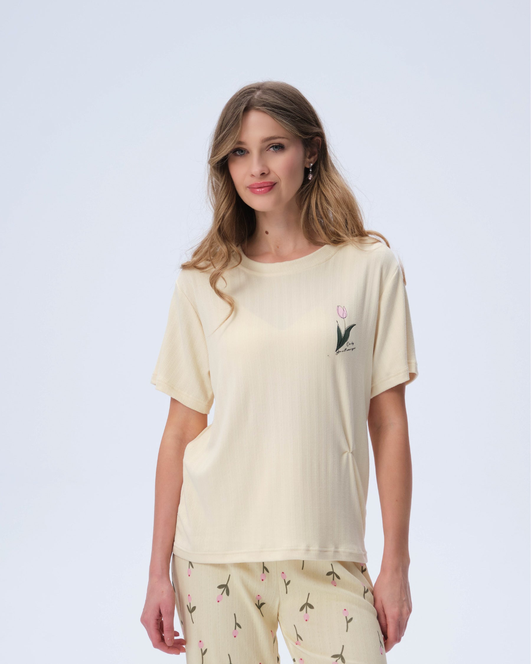 بيجامة نسائية - قطعتين (M-2XL)