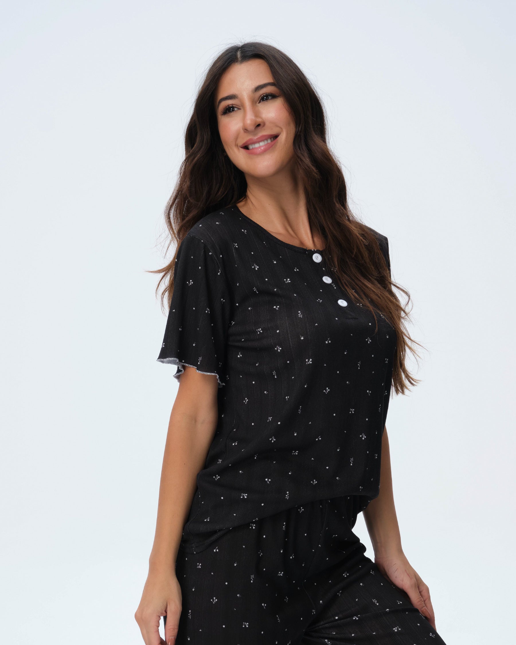 بيجامة نسائية - قطعتين (M-2XL)