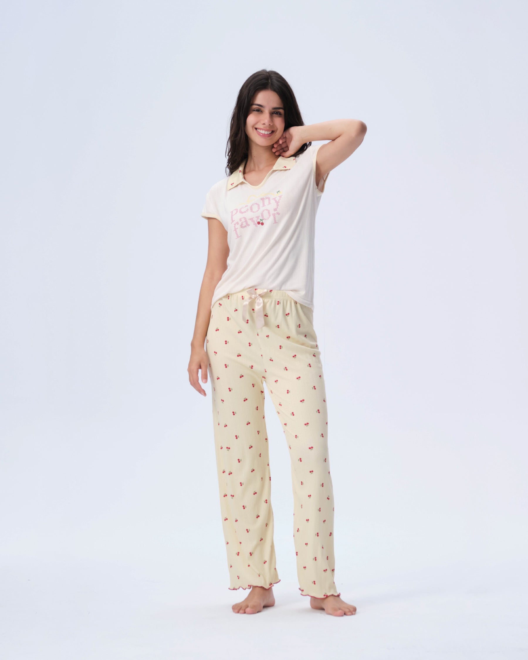 بيجامة نسائية - قطعتين (M-2XL)