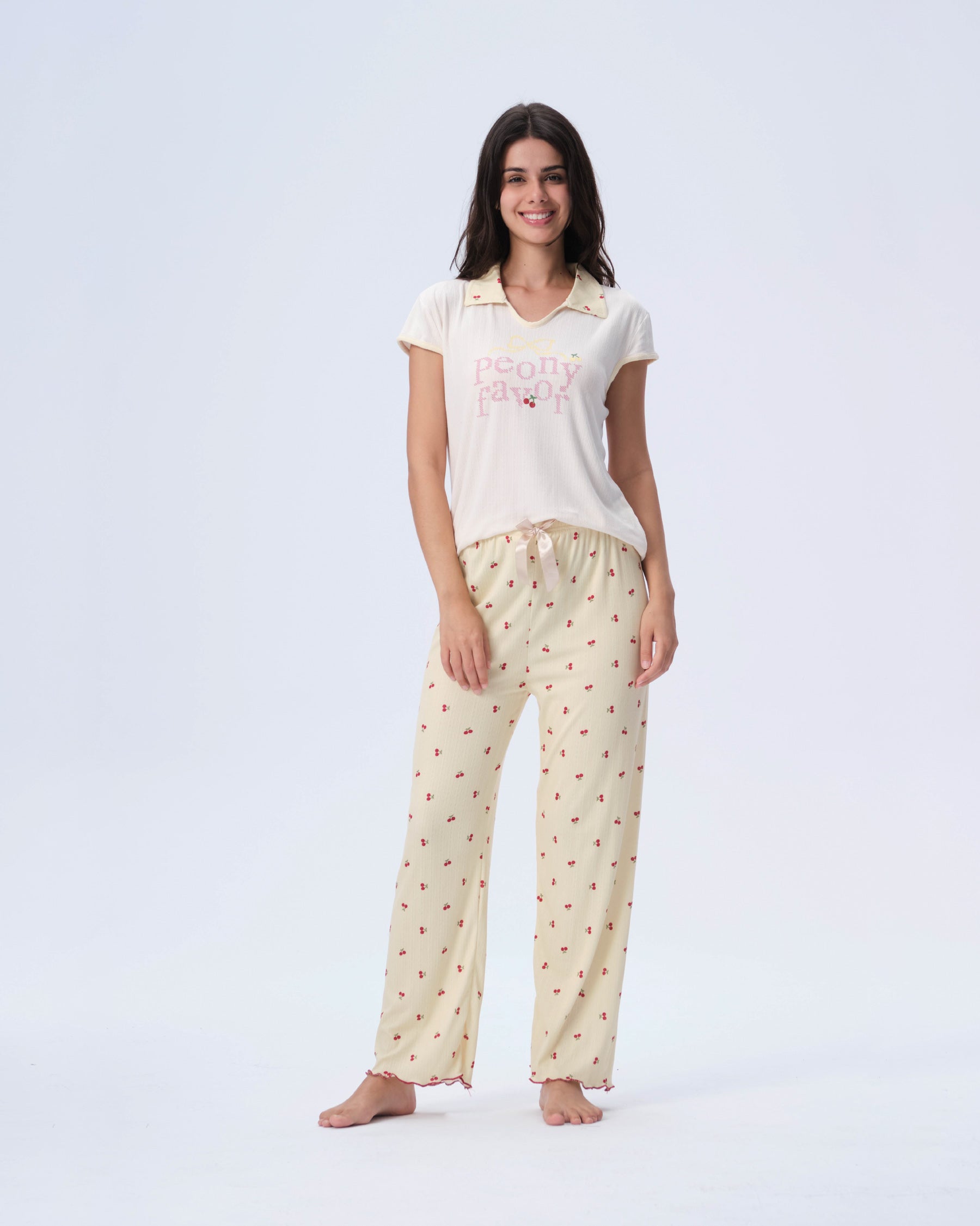 بيجامة نسائية - قطعتين (M-2XL)