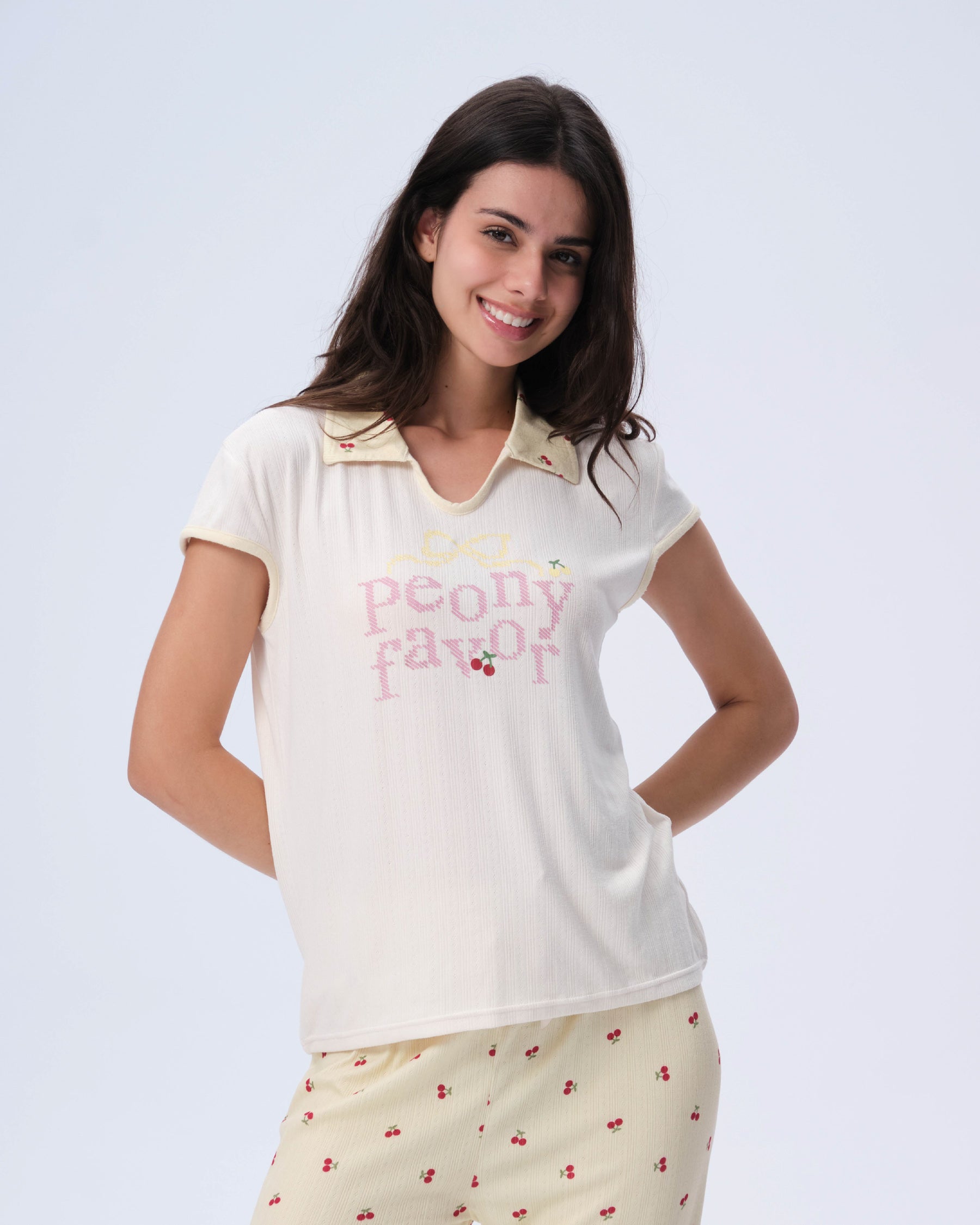 بيجامة نسائية - قطعتين (M-2XL)