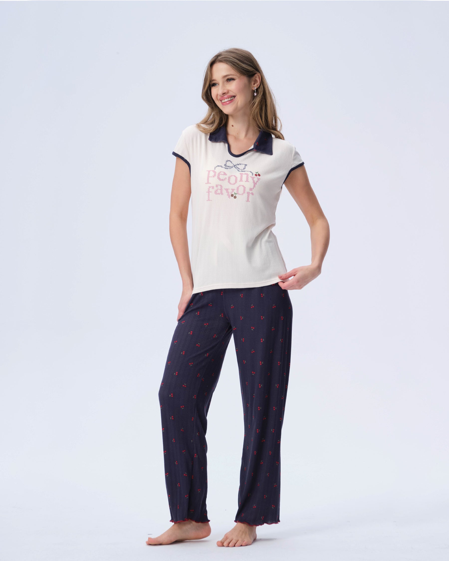بيجامة نسائية - قطعتين (3XL-6XL)