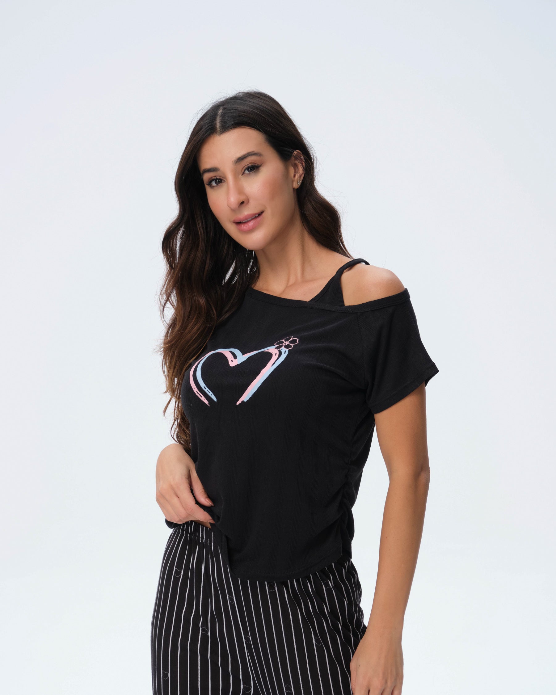 بيجامة نسائية - قطعتين (M-2XL)