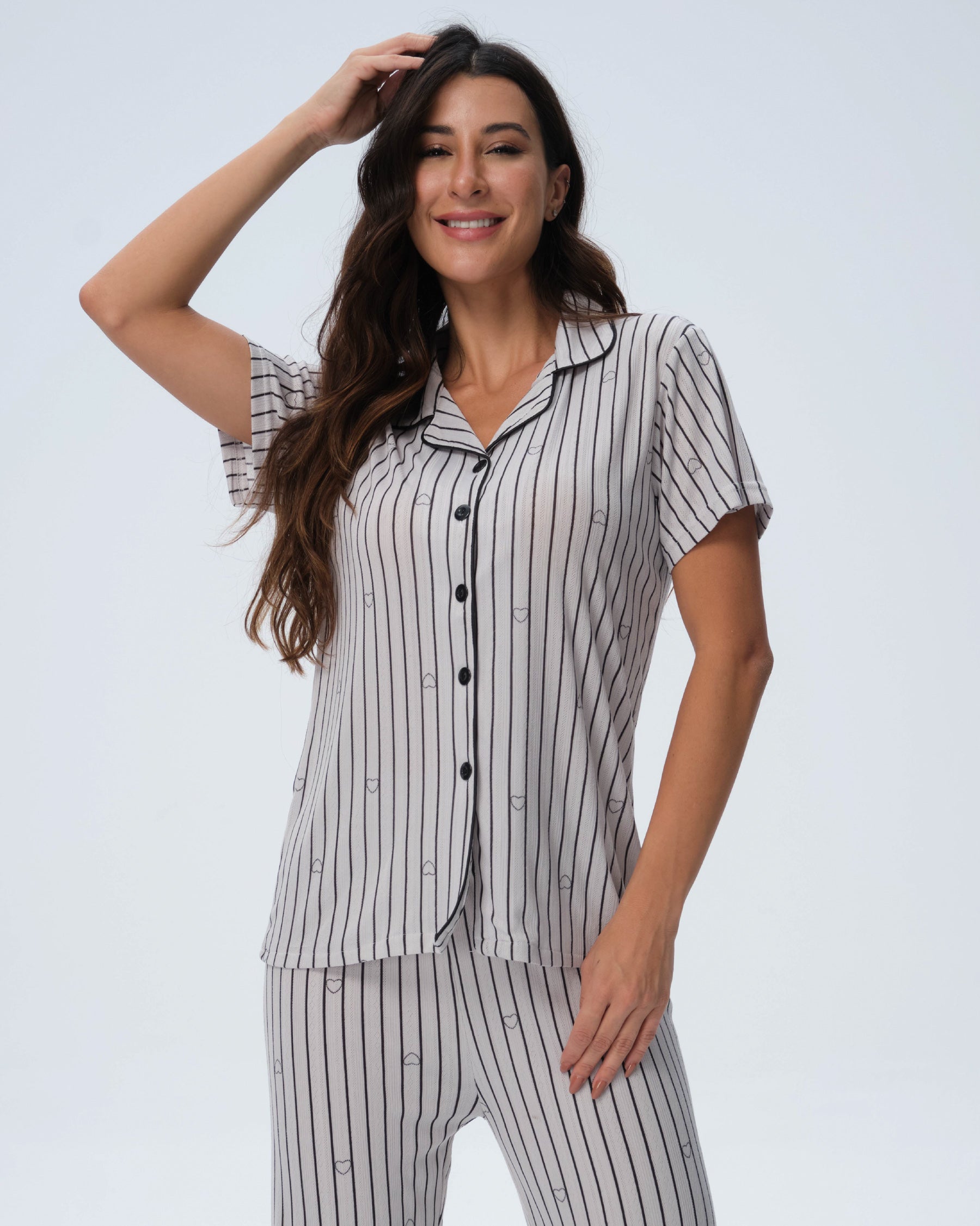 بيجامة نسائية - قطعتين (M-2XL)