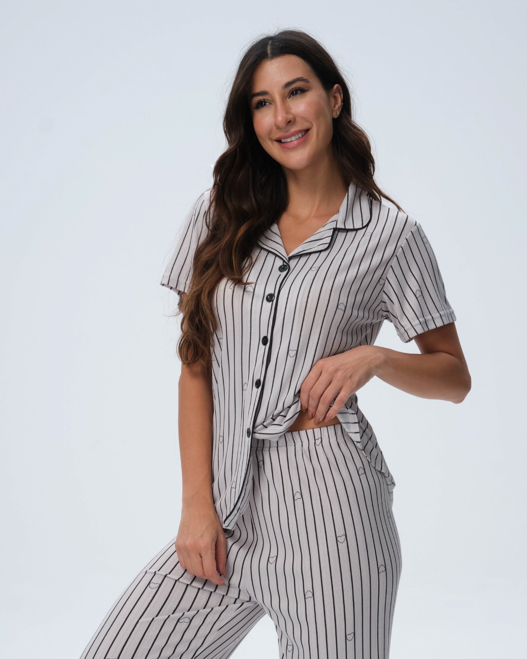 بيجامة نسائية - قطعتين (3XL-6XL)