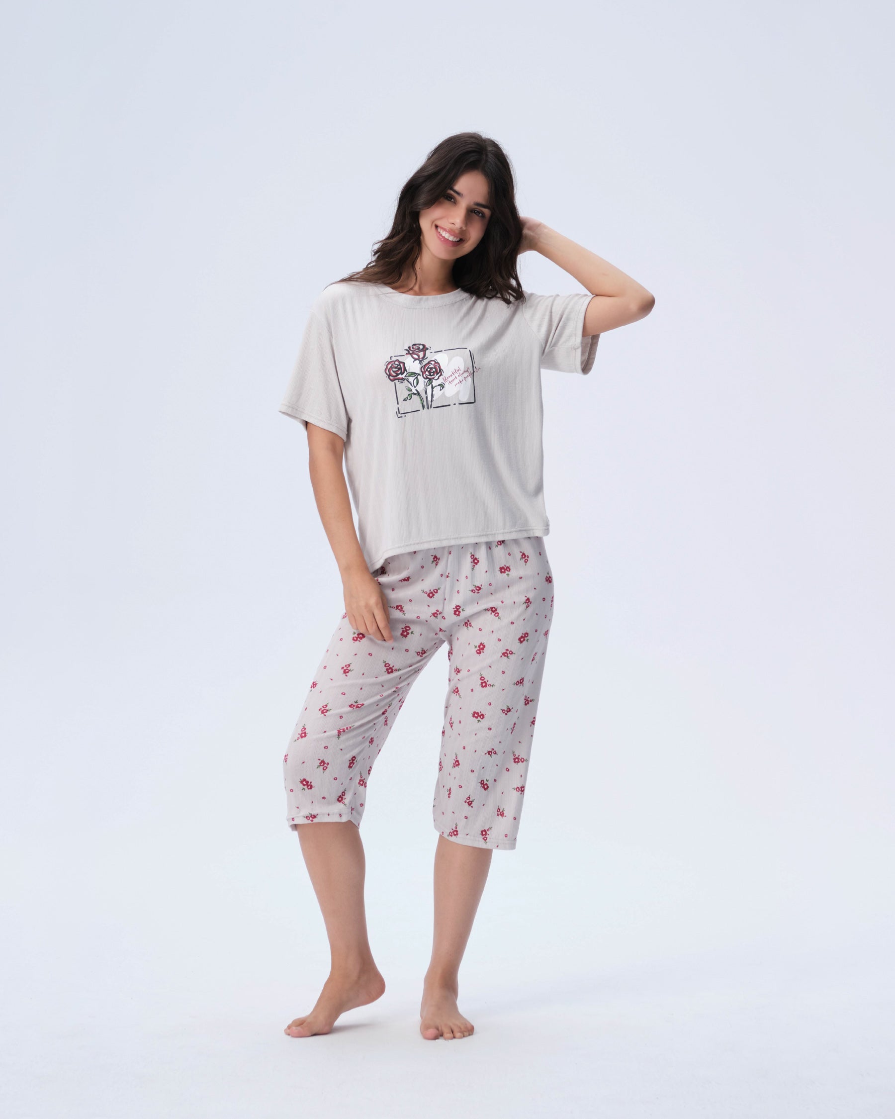 بيجامة نسائية - قطعتين (3XL-6XL)