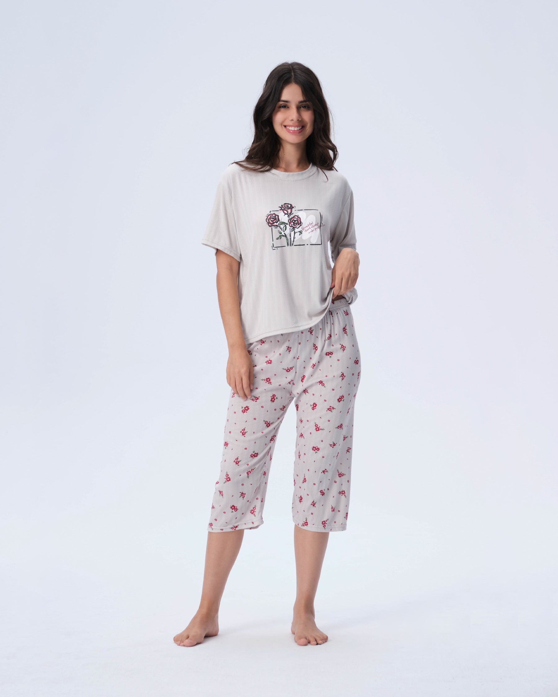 بيجامة نسائية - قطعتين (3XL-6XL)