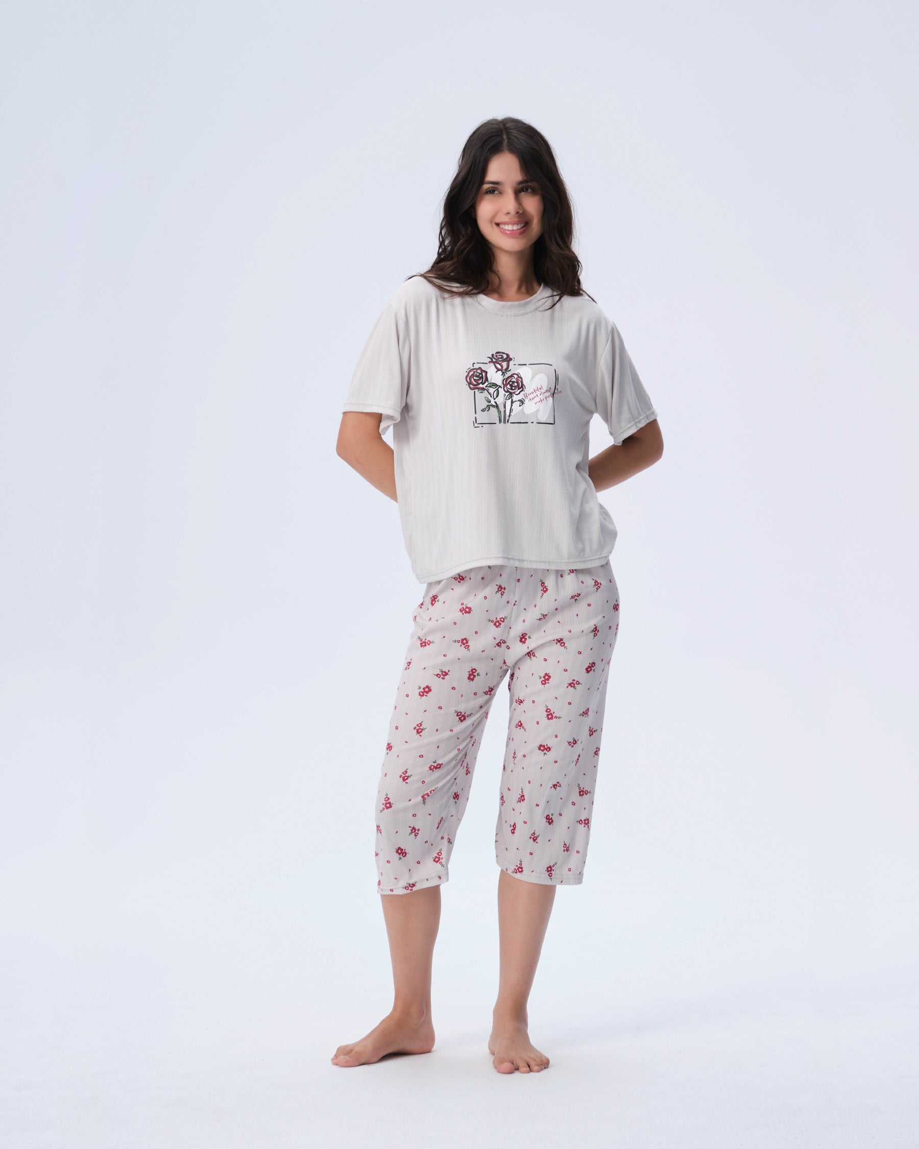 بيجامة نسائية - قطعتين (3XL-6XL)