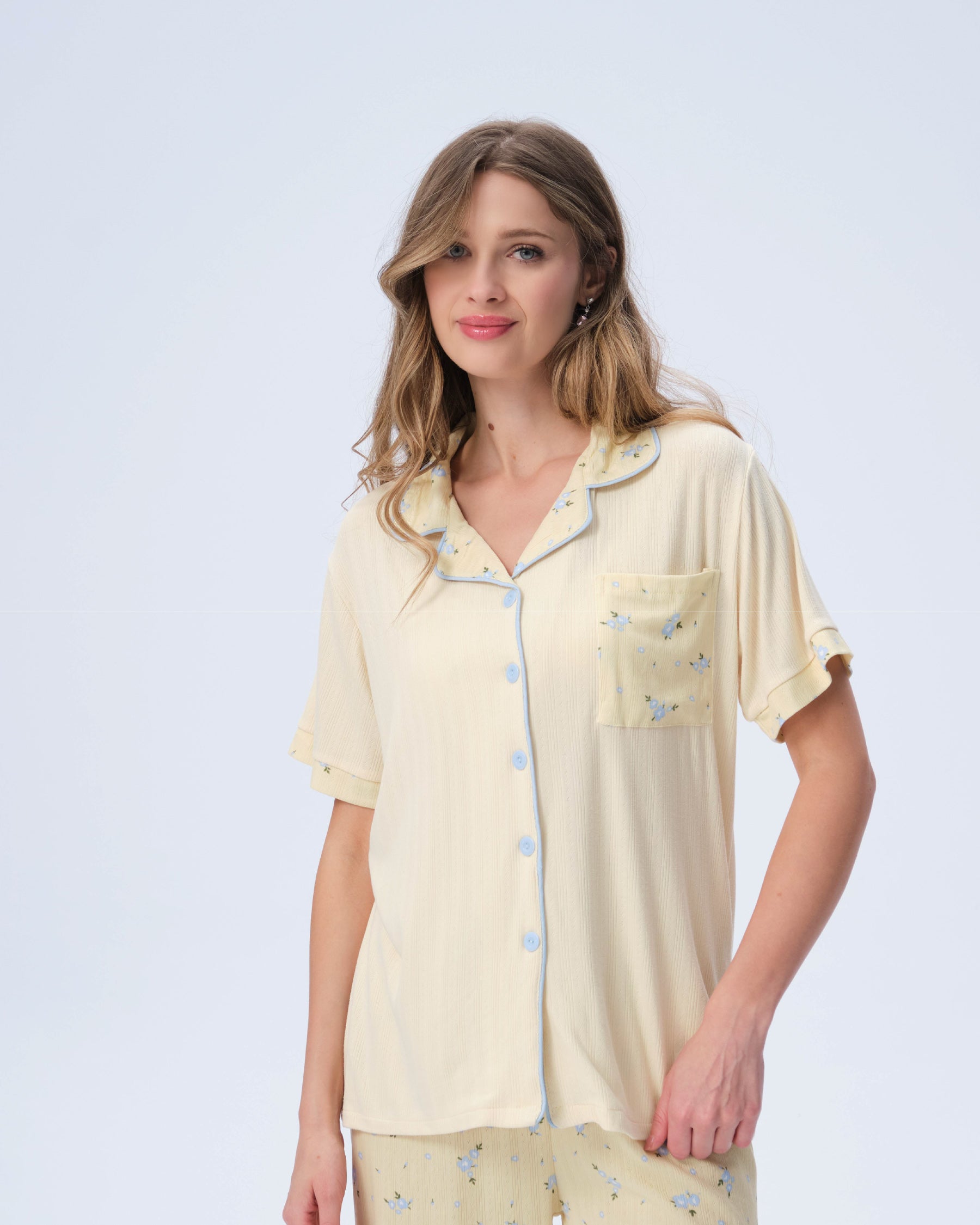بيجامة نسائية - قطعتين (M-2XL)