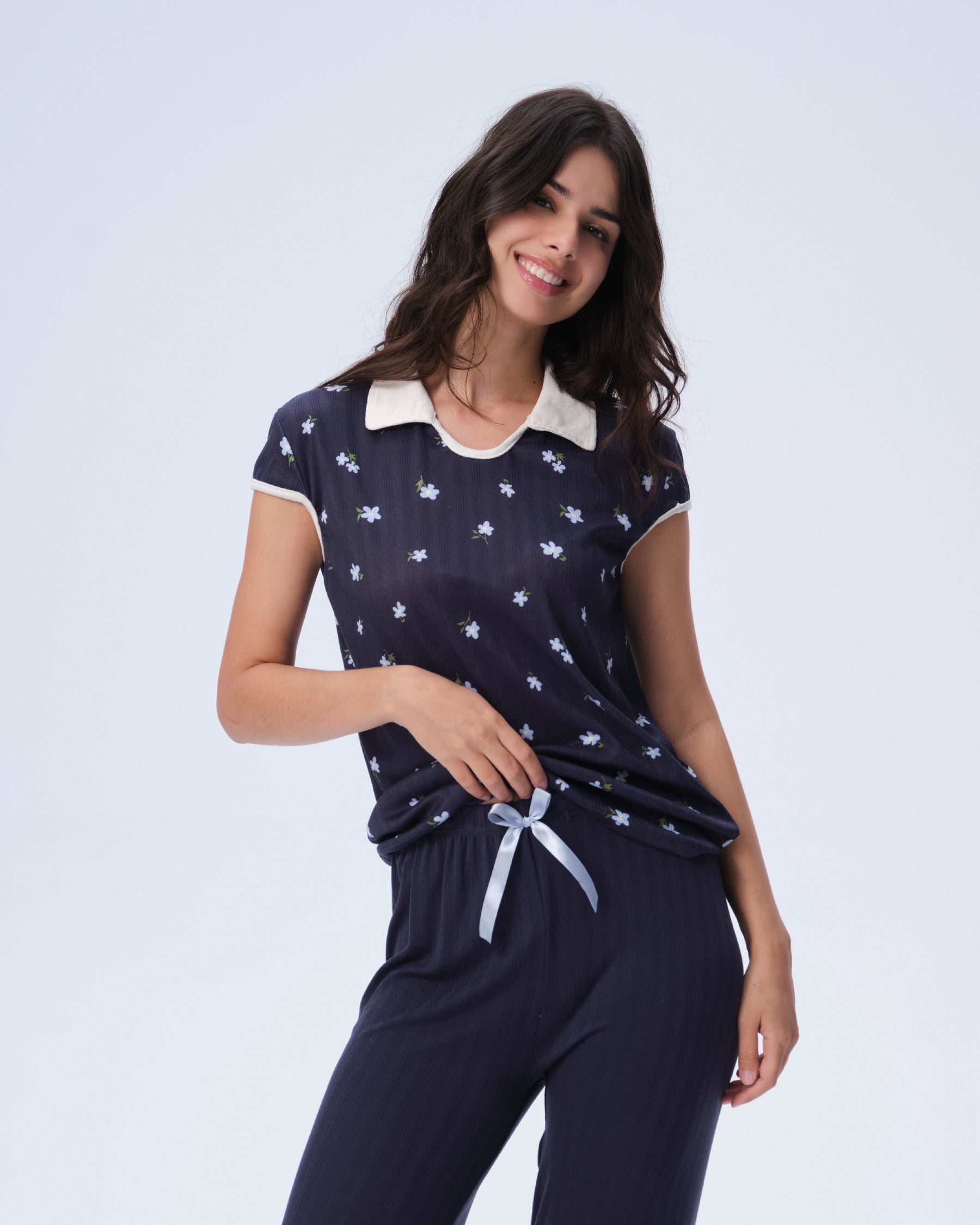 بيجامة نسائية - قطعتين (M-2XL)