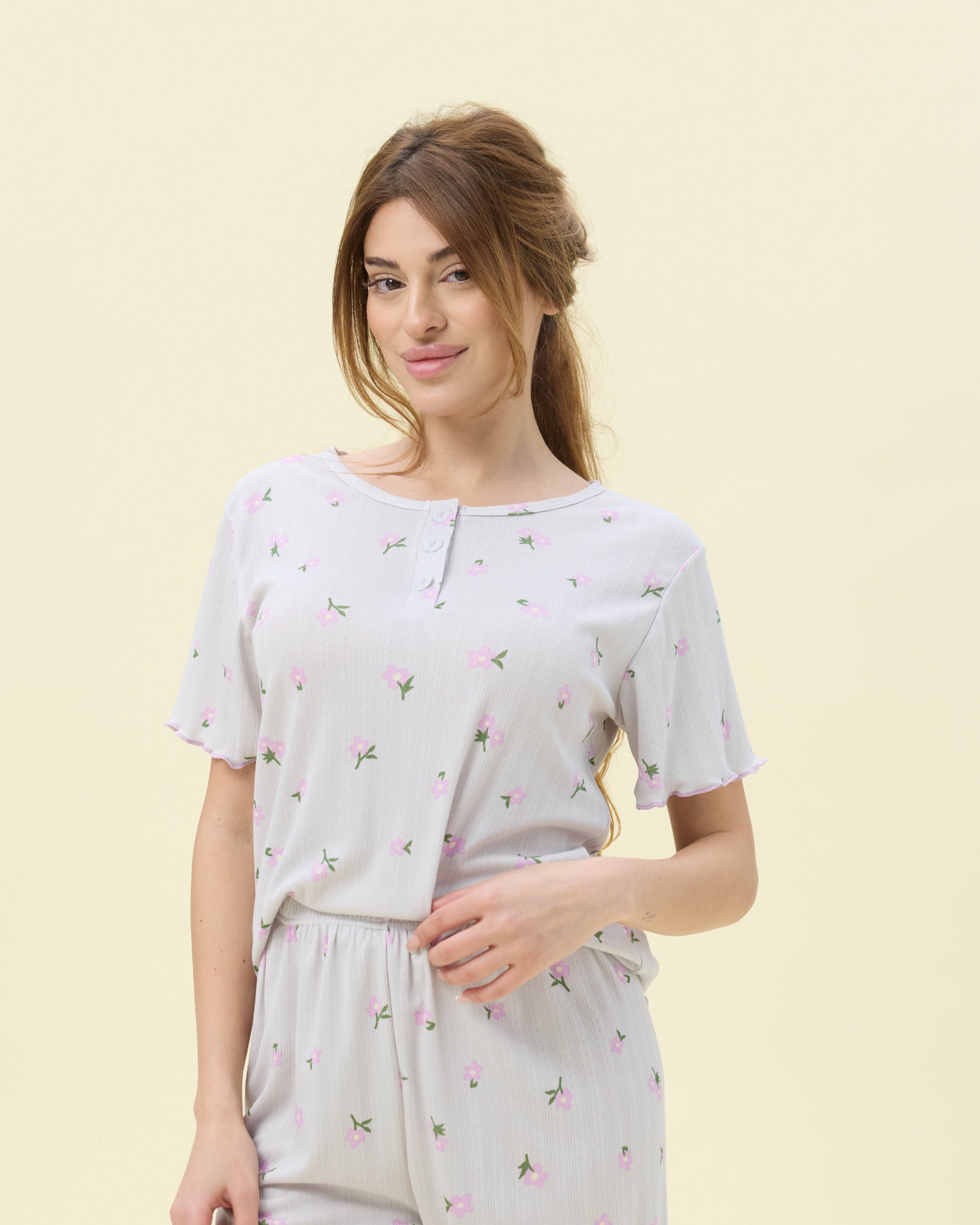بيجامة نسائية - قطعتين (3XL-6XL)