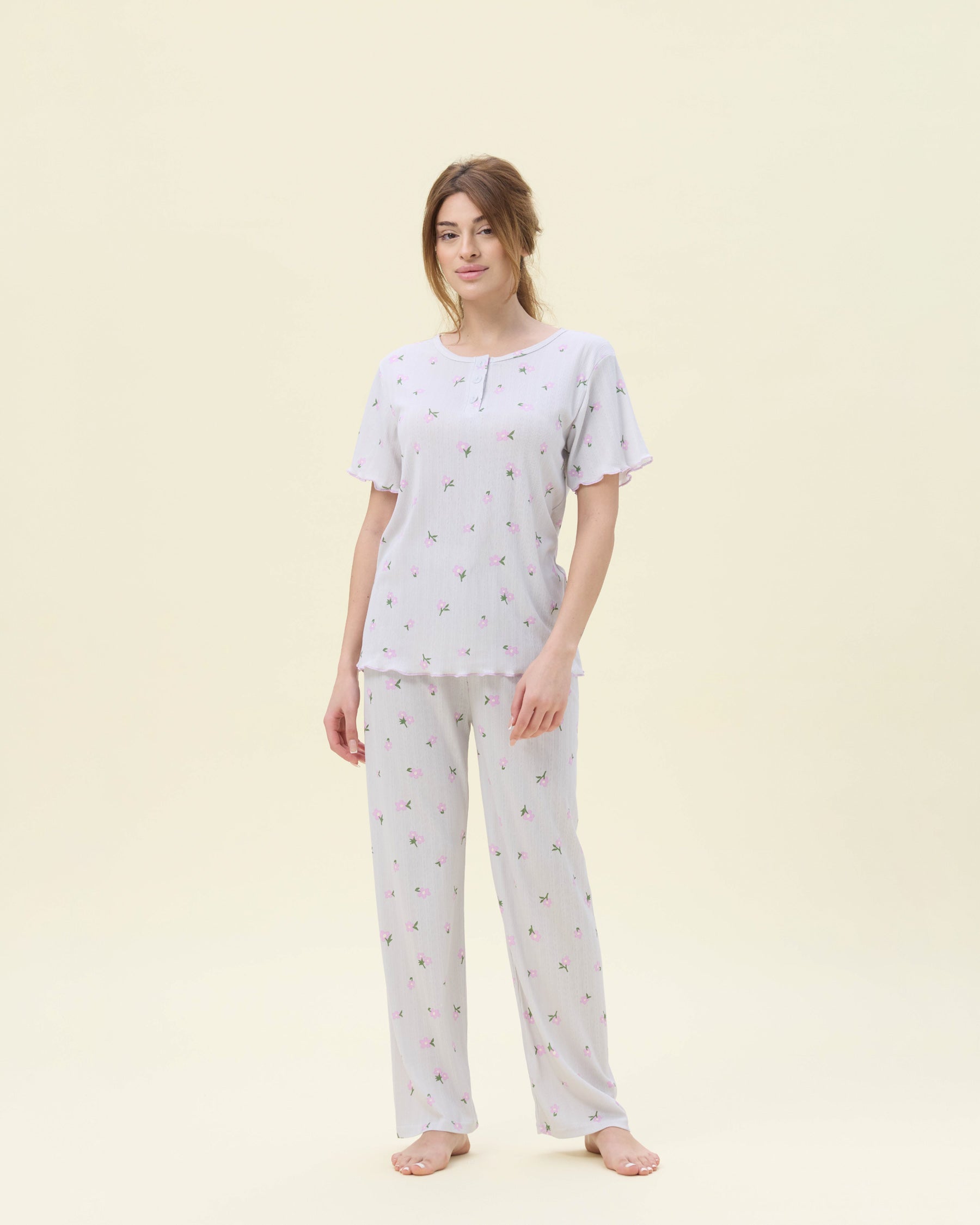 بيجامة نسائية - قطعتين (3XL-6XL)