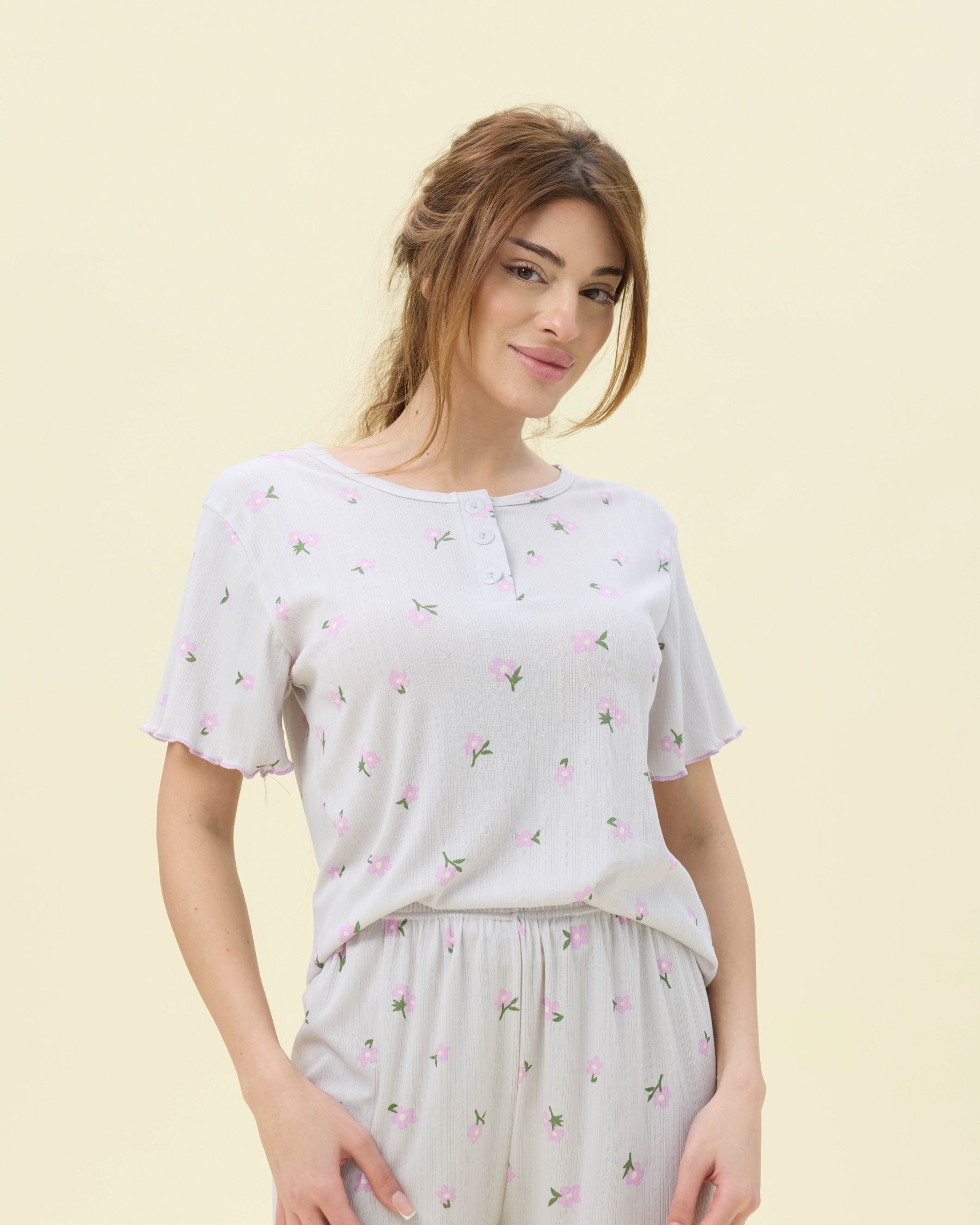 بيجامة نسائية - قطعتين (3XL-6XL)