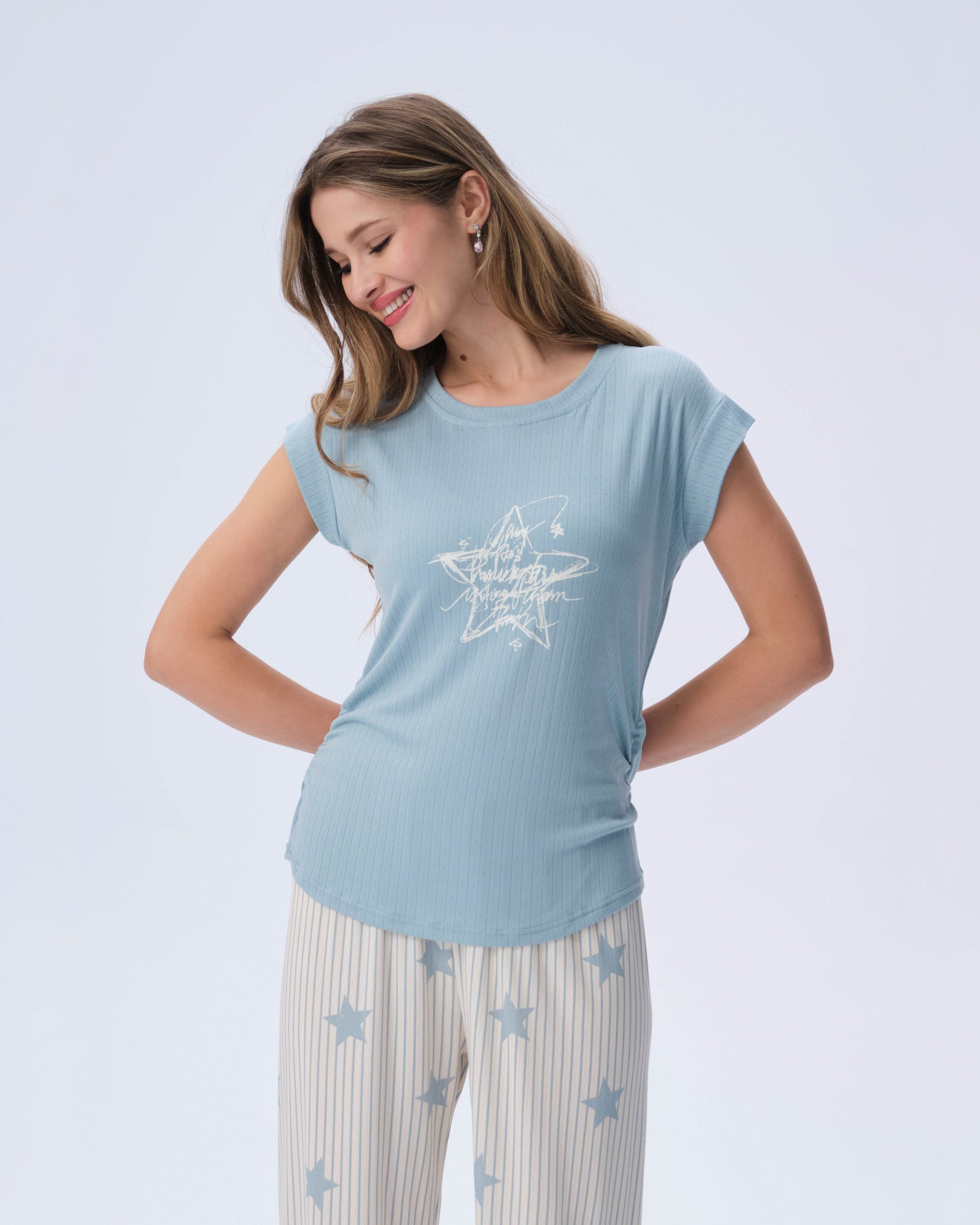 بيجامة نسائية - قطعتين (3XL-6XL)