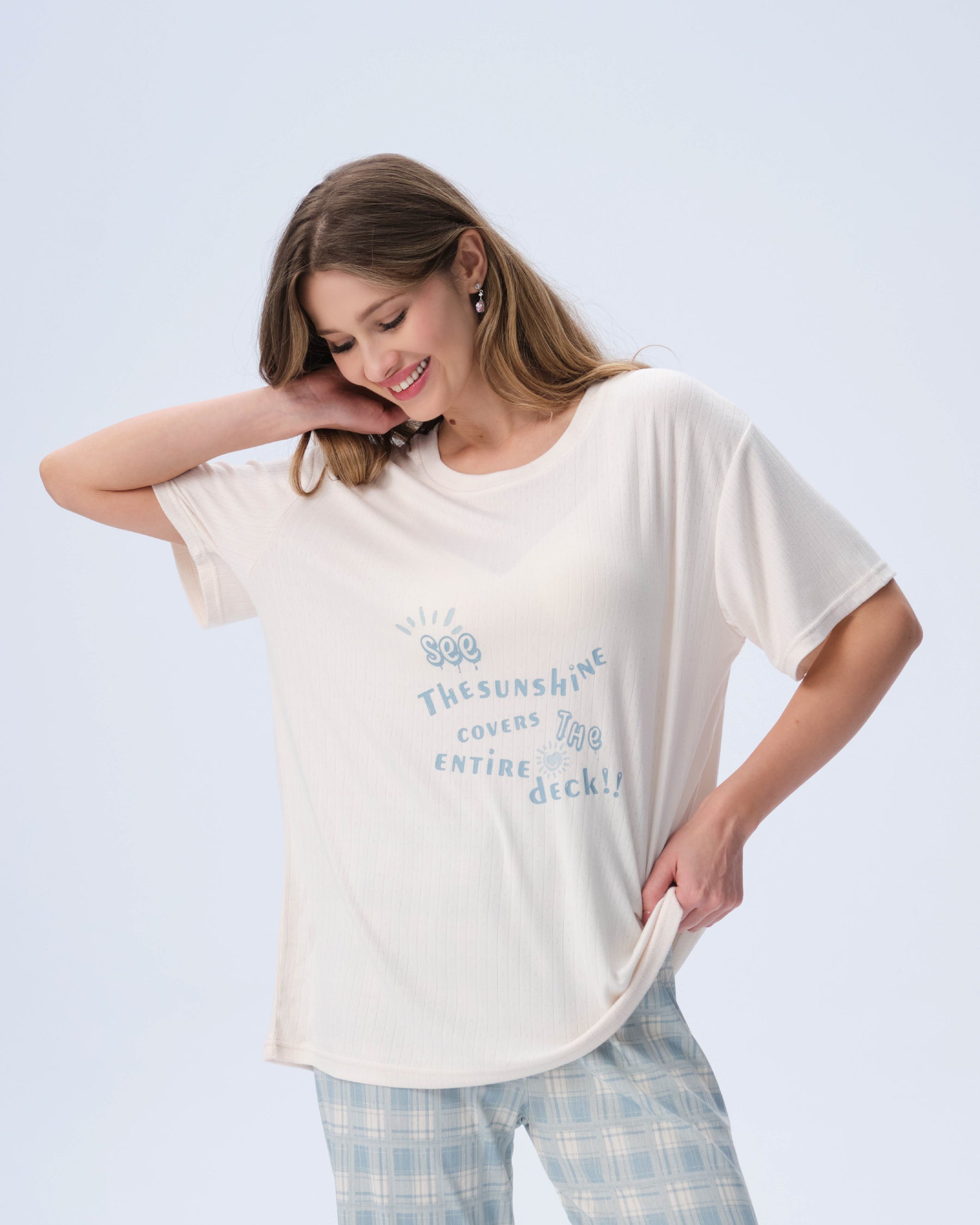 بيجامة نسائية - قطعتين (3XL-6XL)