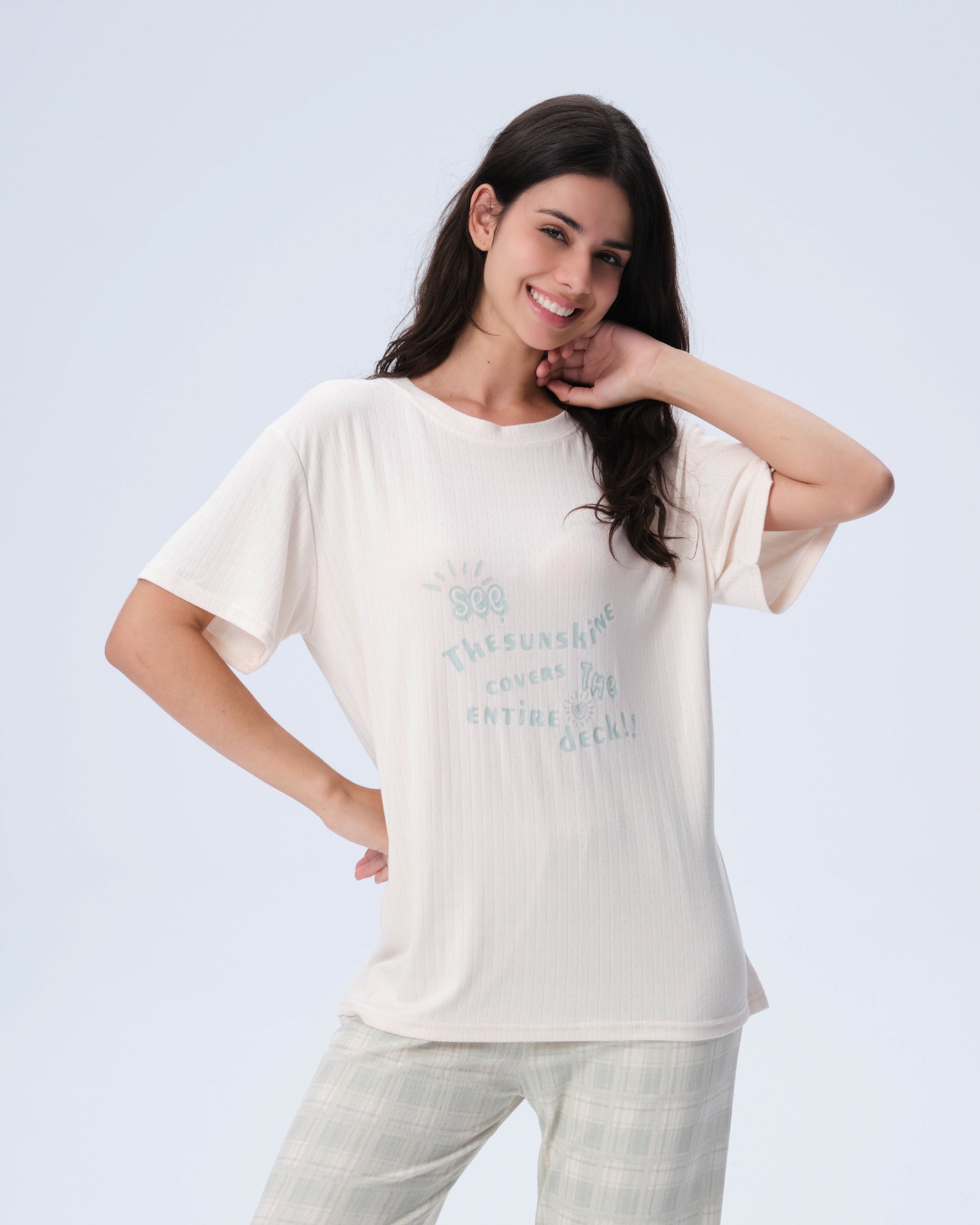 بيجامة نسائية - قطعتين (3XL-6XL)
