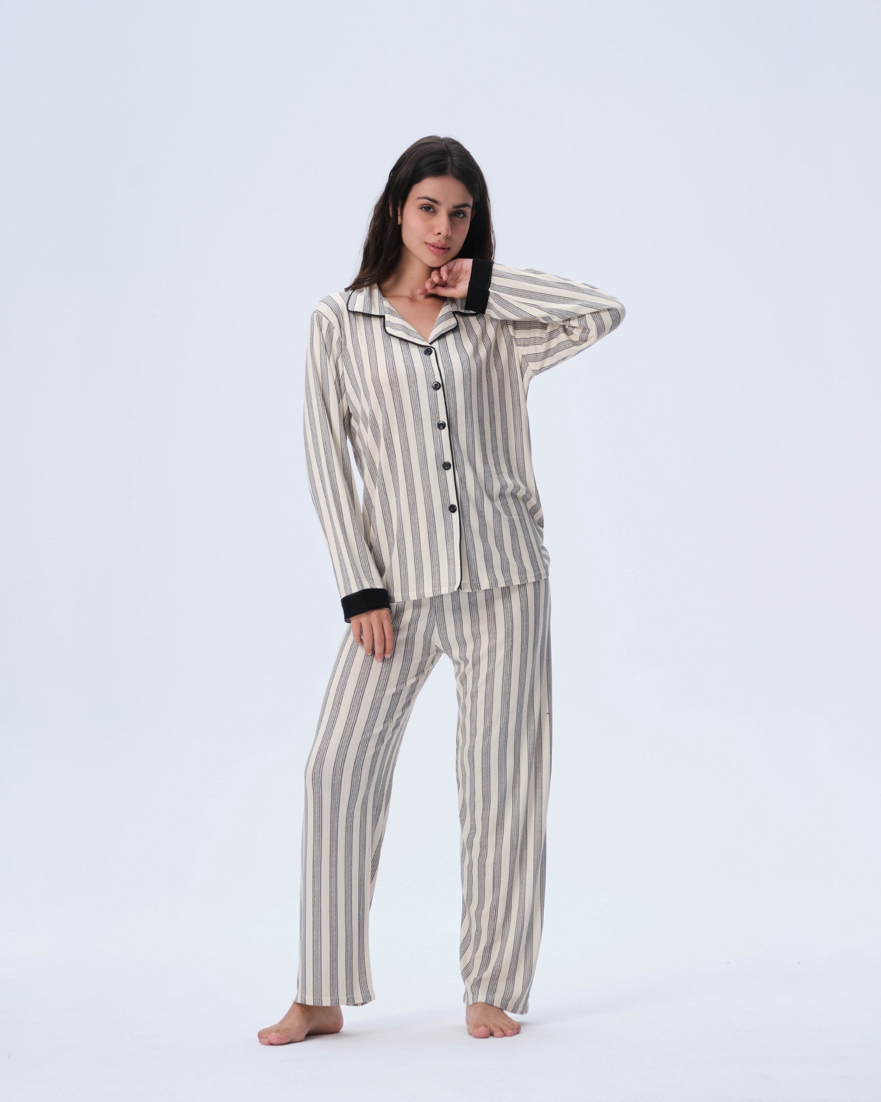 بيجامة نسائية - قطعتين (M-2XL)