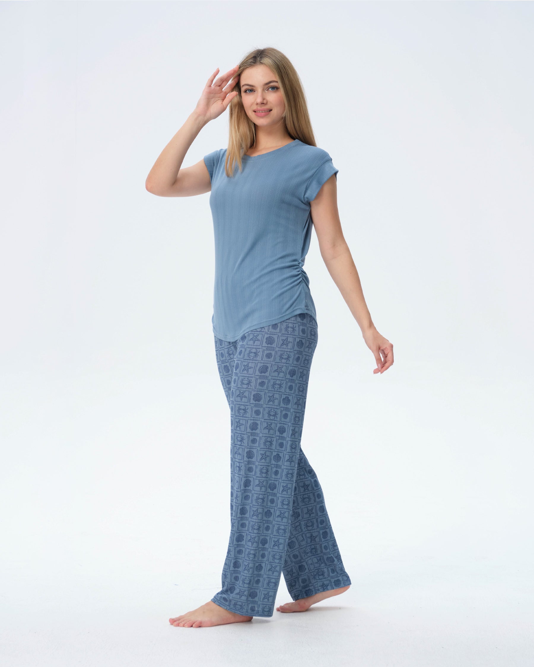 بيجامة نسائية - قطعتين (3XL-6XL)