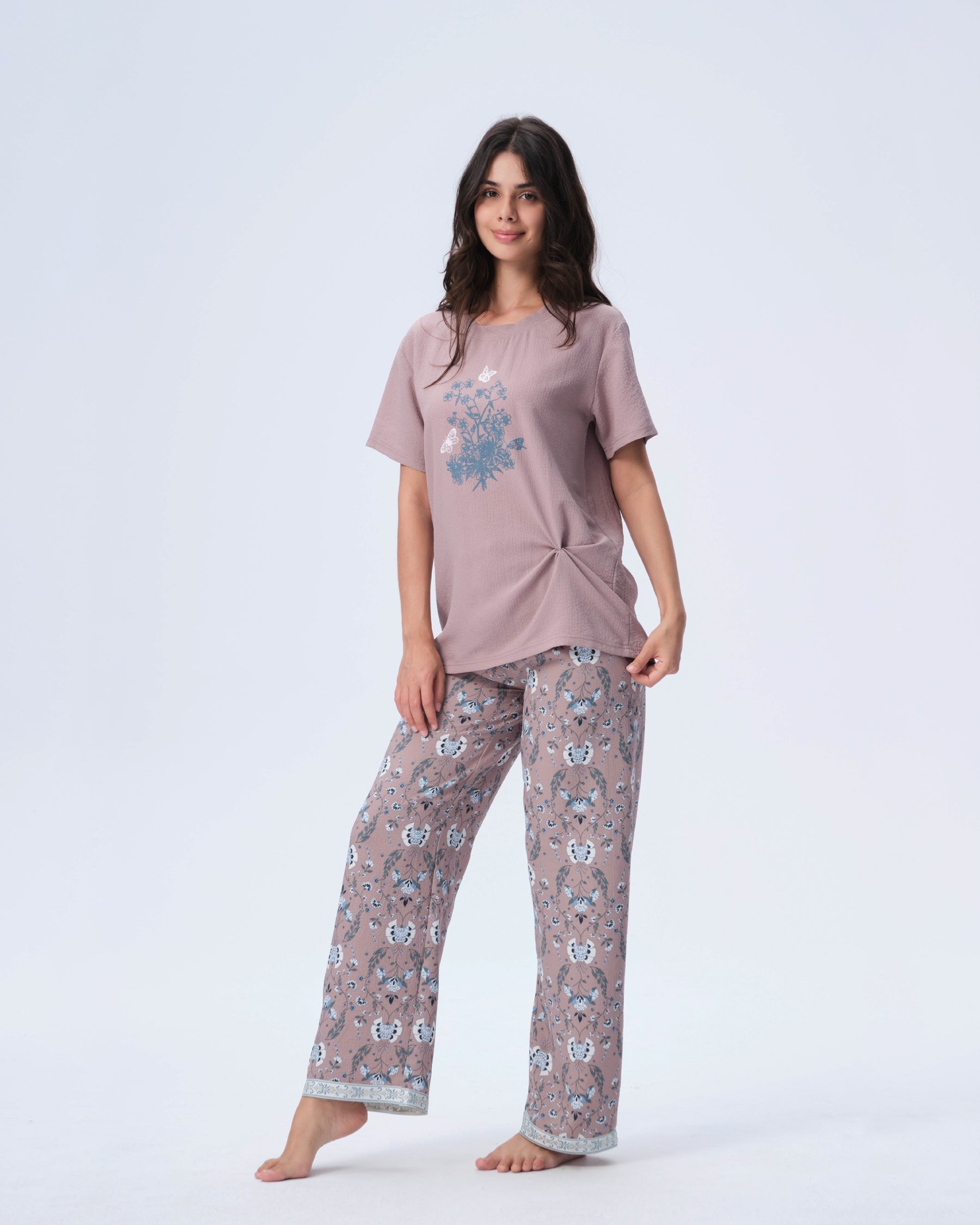 بيجامة نسائية - قطعتين (3XL-6XL)