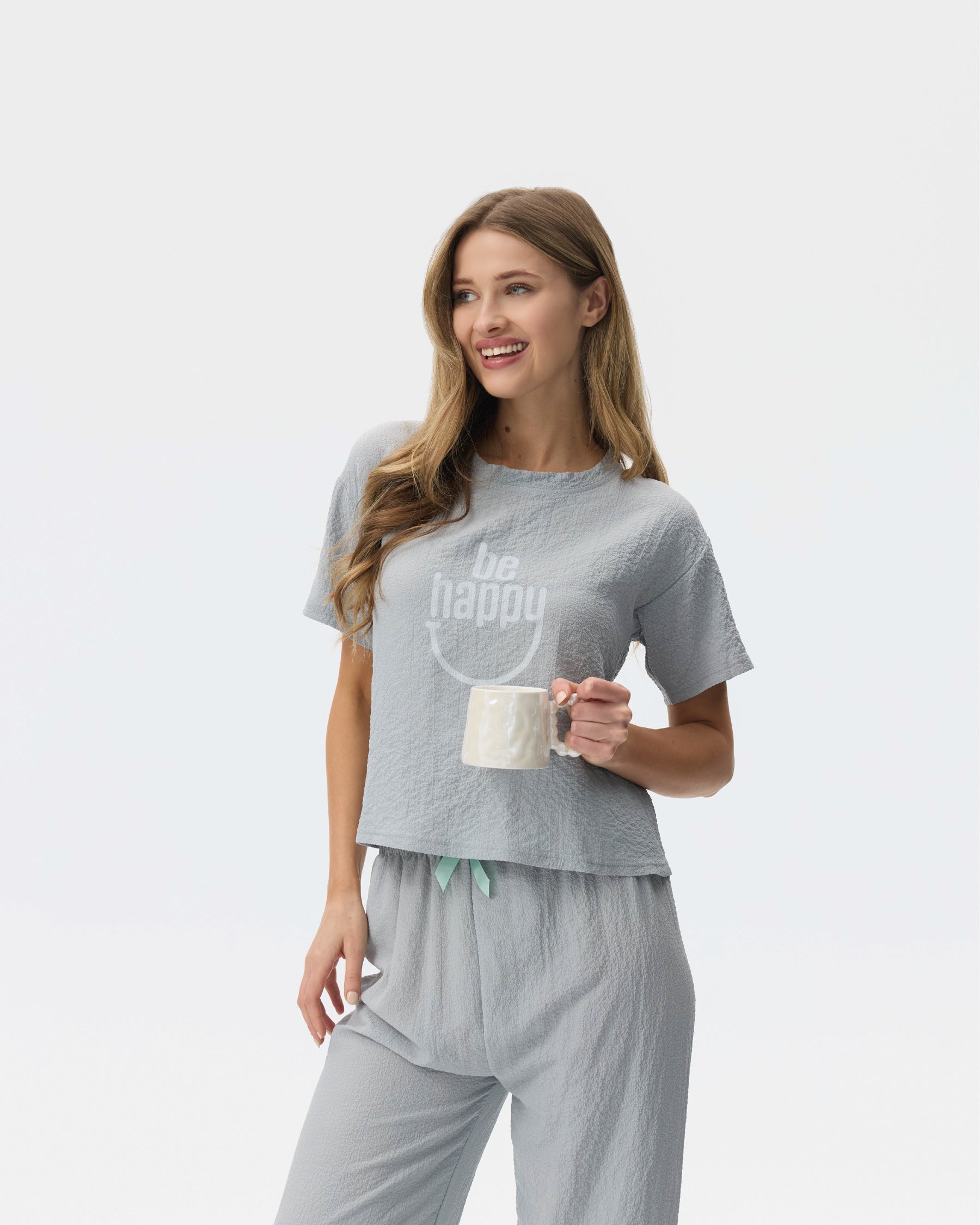 بيجامة نسائية - قطعتين (3XL-6XL)
