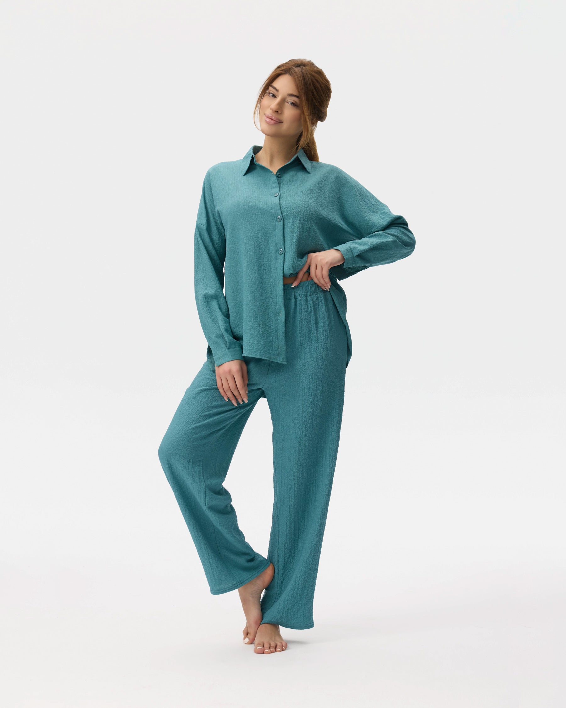 بيجامة نسائية - قطعتين (M-2XL)