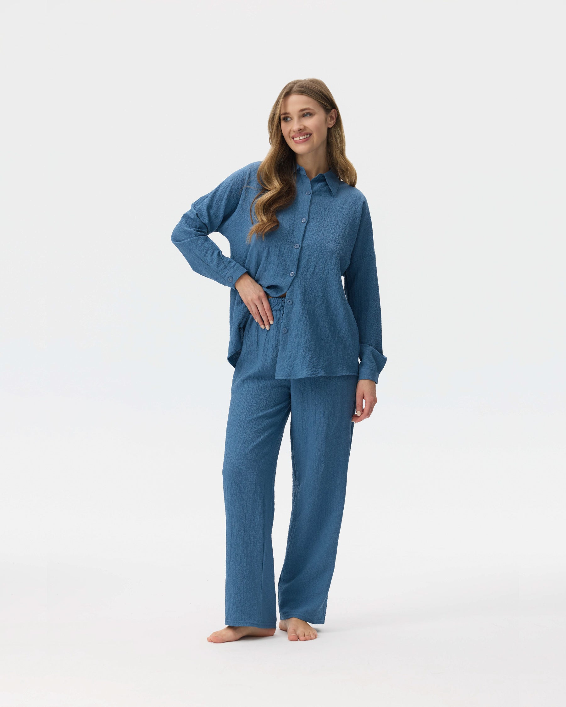 بيجامة نسائية - قطعتين (M-2XL)