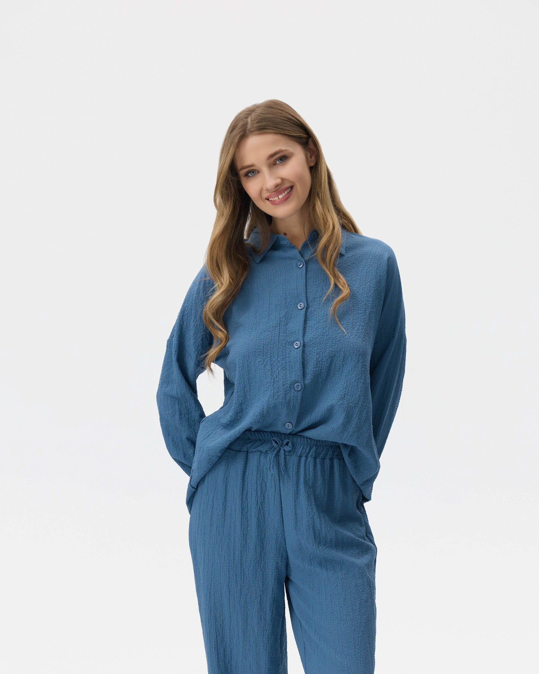 بيجامة نسائية - قطعتين (M-2XL)
