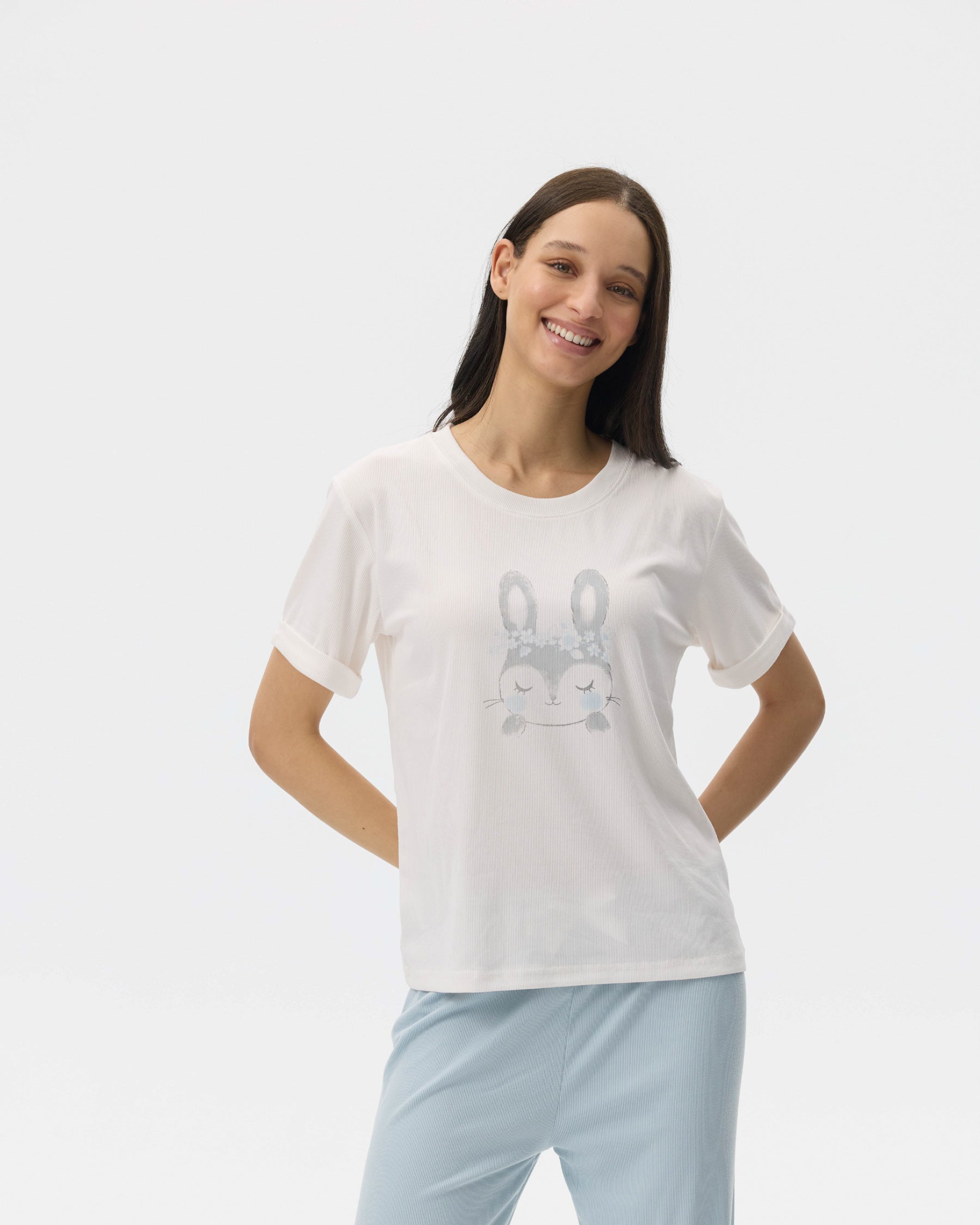 بيجامة نسائية - قطعتين (3XL-6XL)