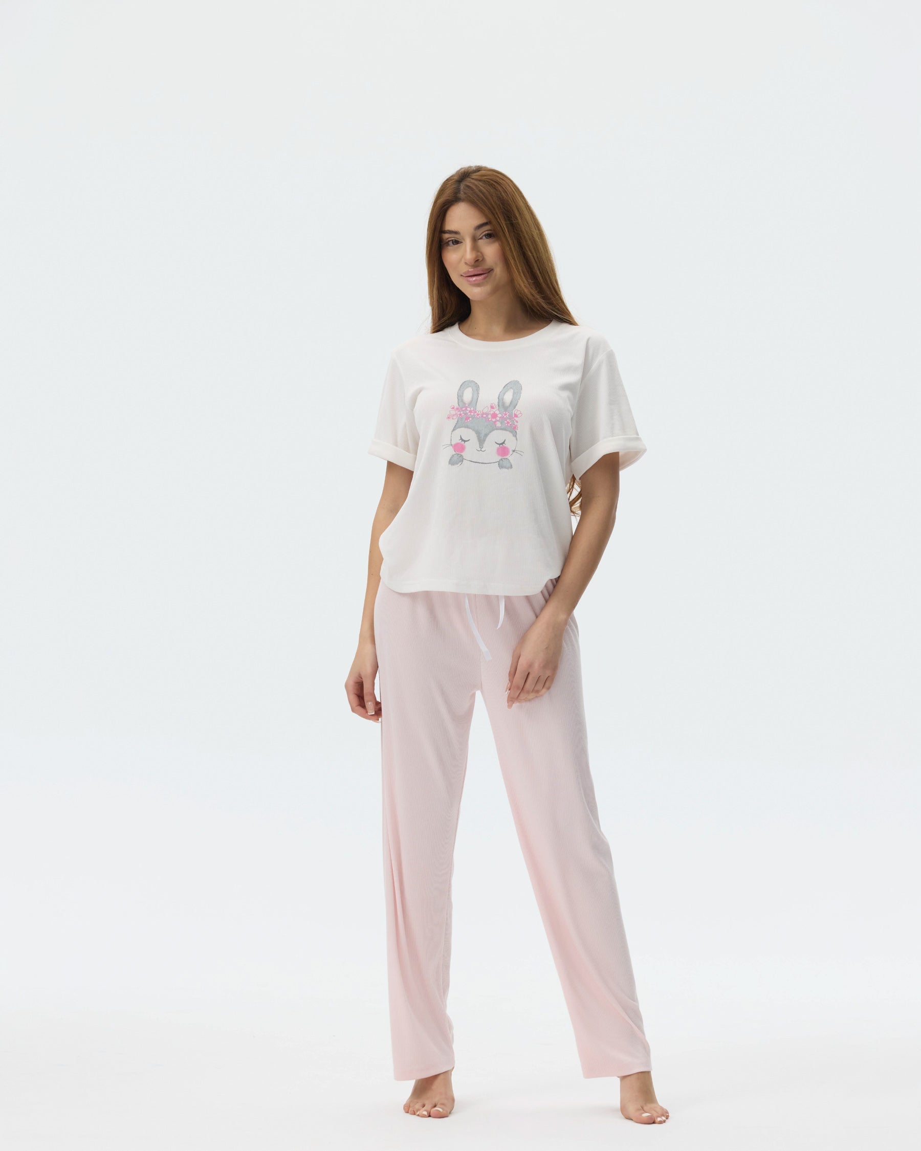 بيجامة نسائية - قطعتين (3XL-6XL)