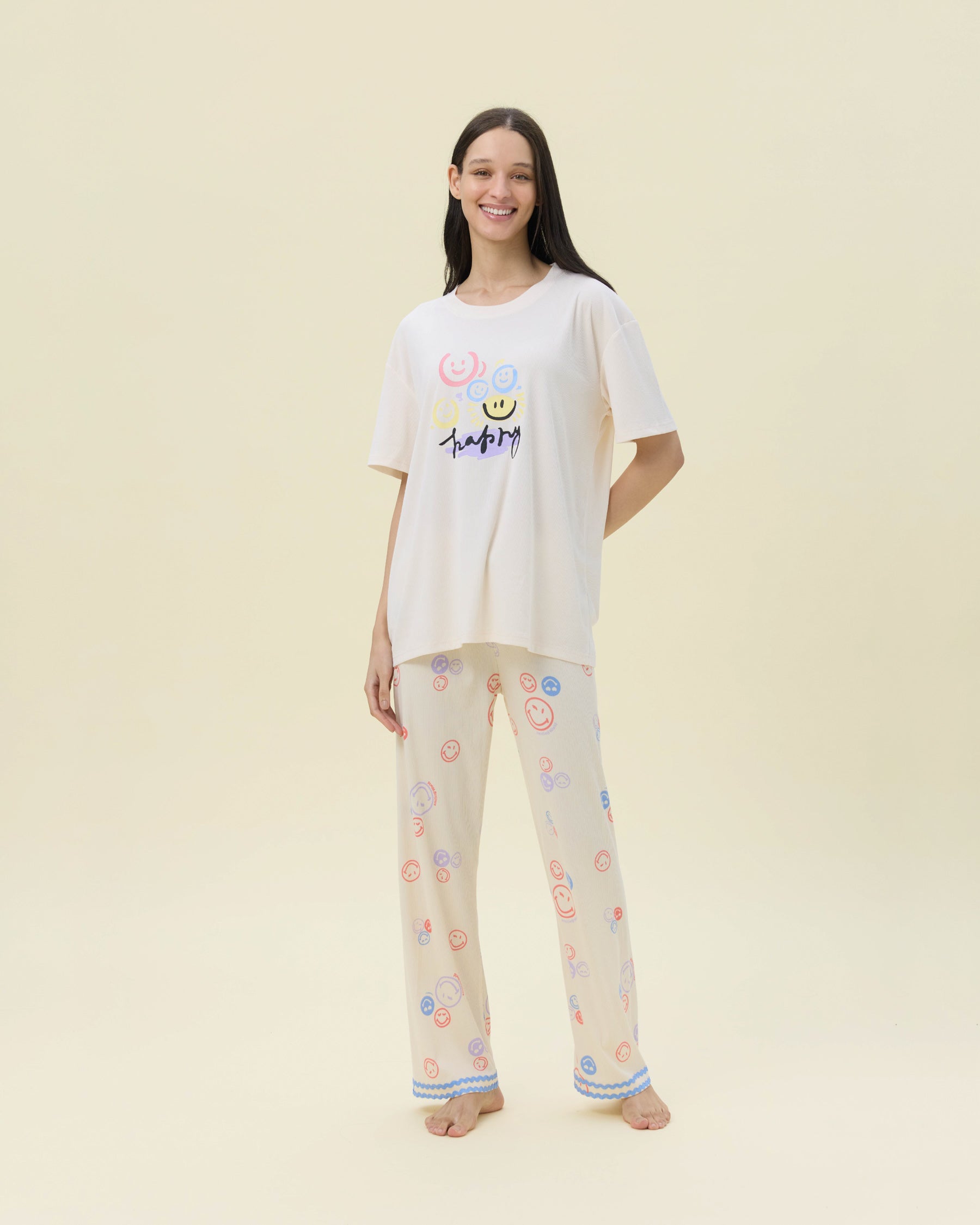 بيجامة نسائية - قطعتين (3XL-6XL)