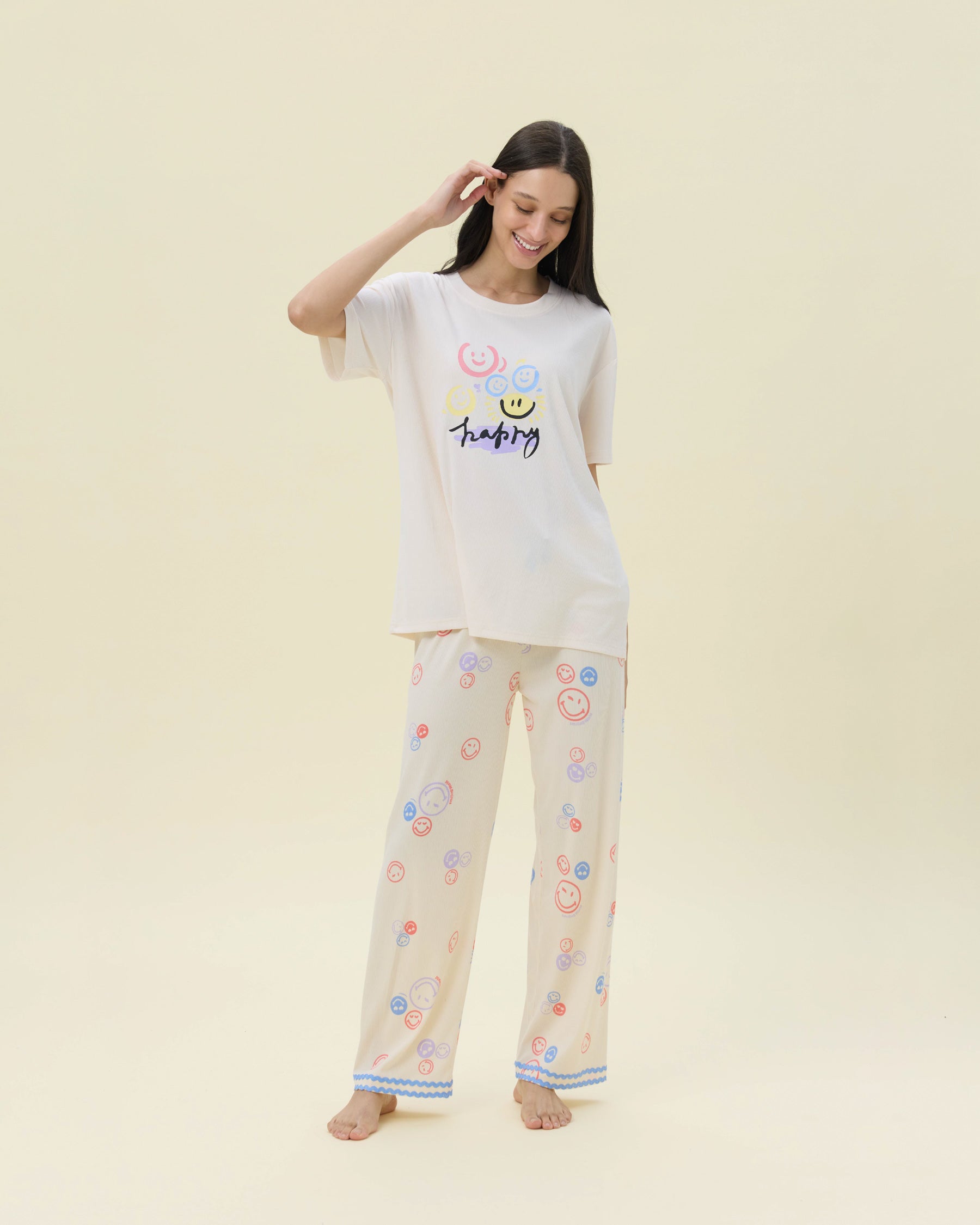 بيجامة نسائية - قطعتين (3XL-6XL)