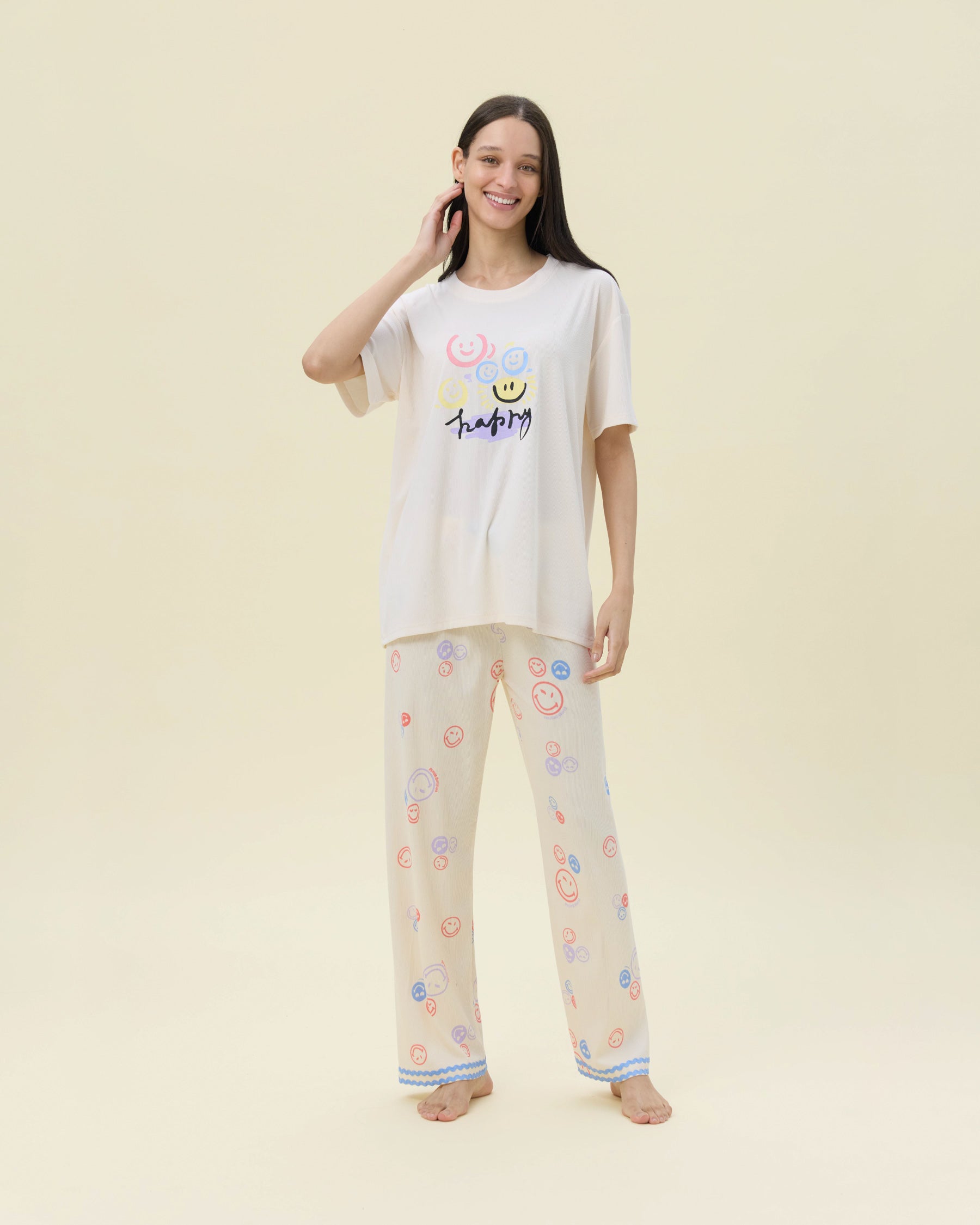 بيجامة نسائية - قطعتين (3XL-6XL)