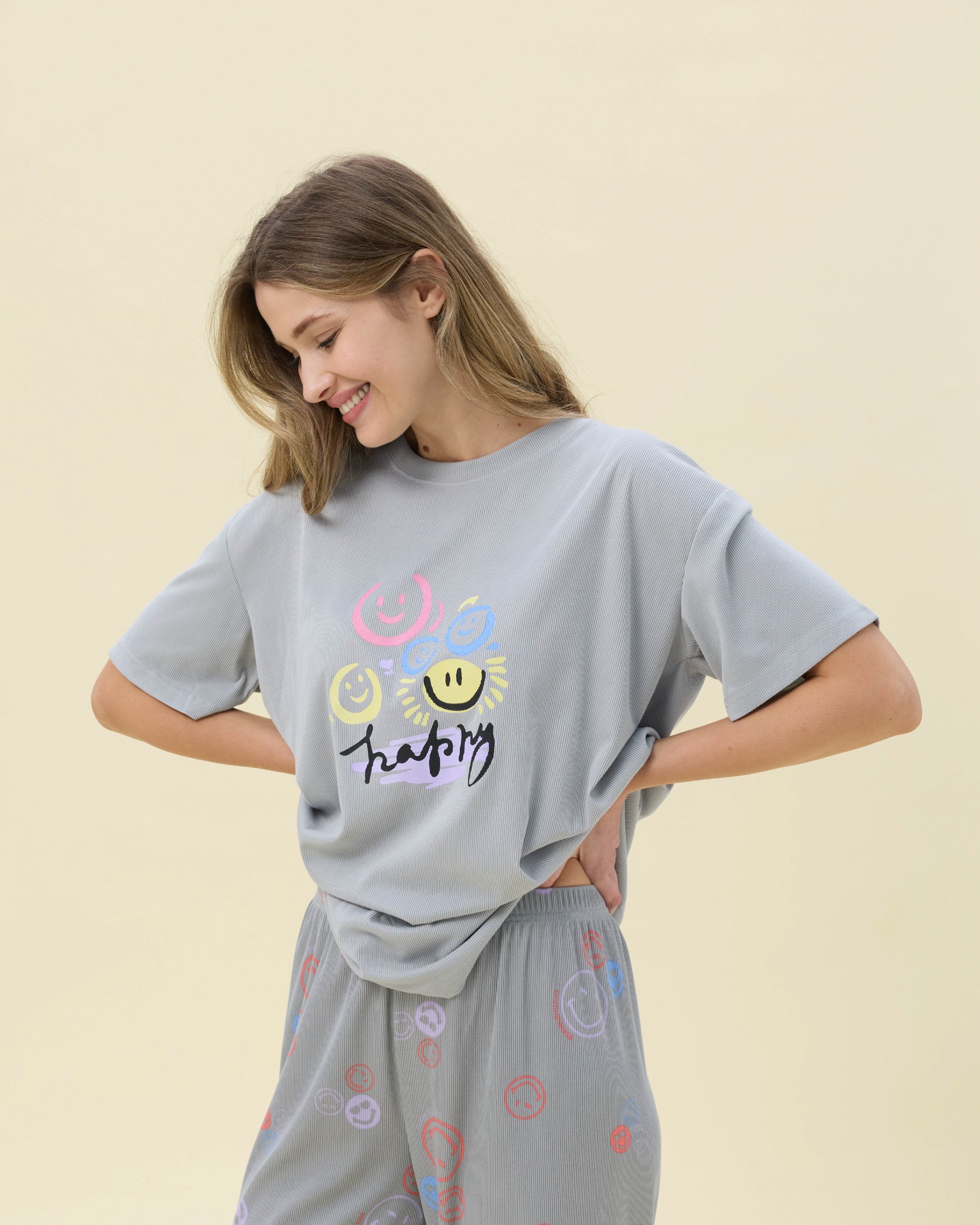 بيجامة نسائية - قطعتين (3XL-6XL)
