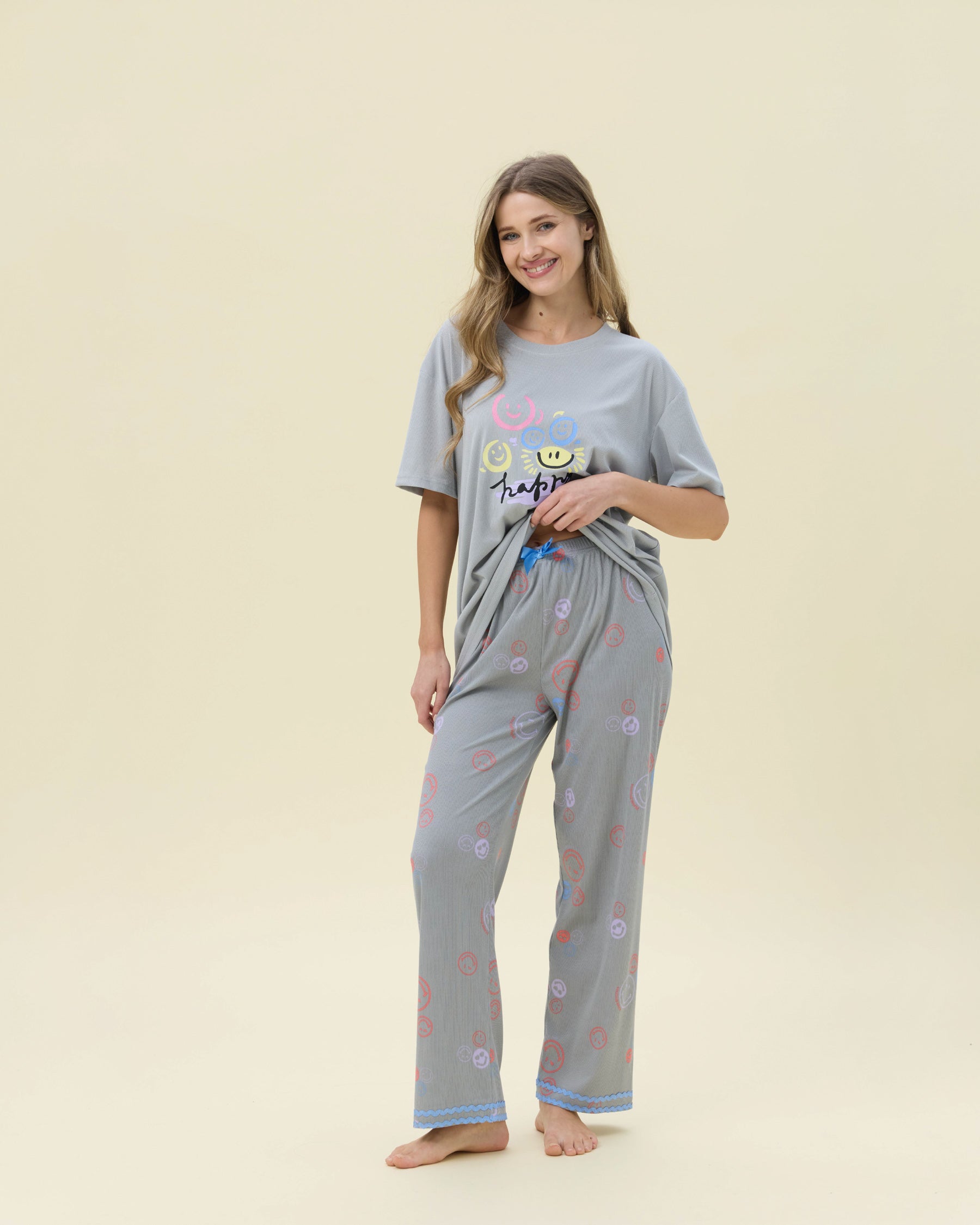 بيجامة نسائية - قطعتين (3XL-6XL)
