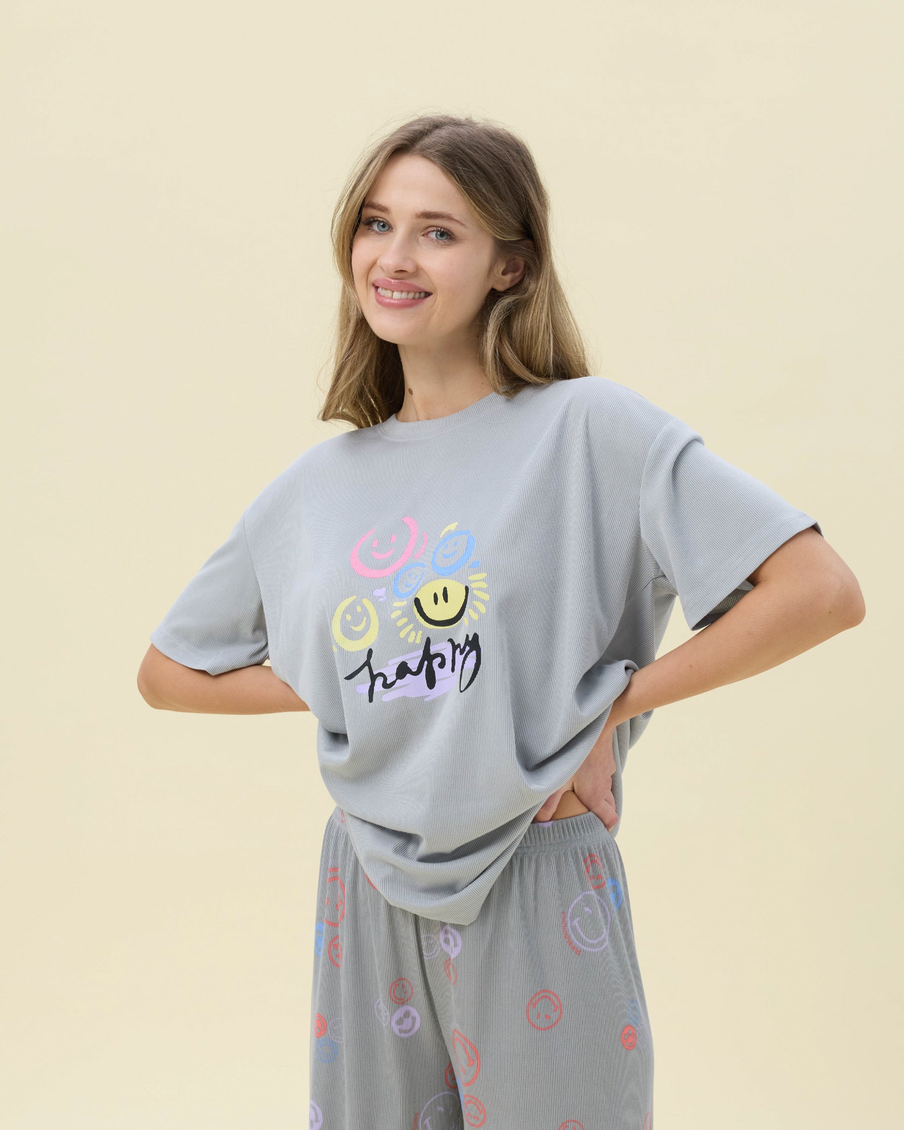 بيجامة نسائية - قطعتين (3XL-6XL)