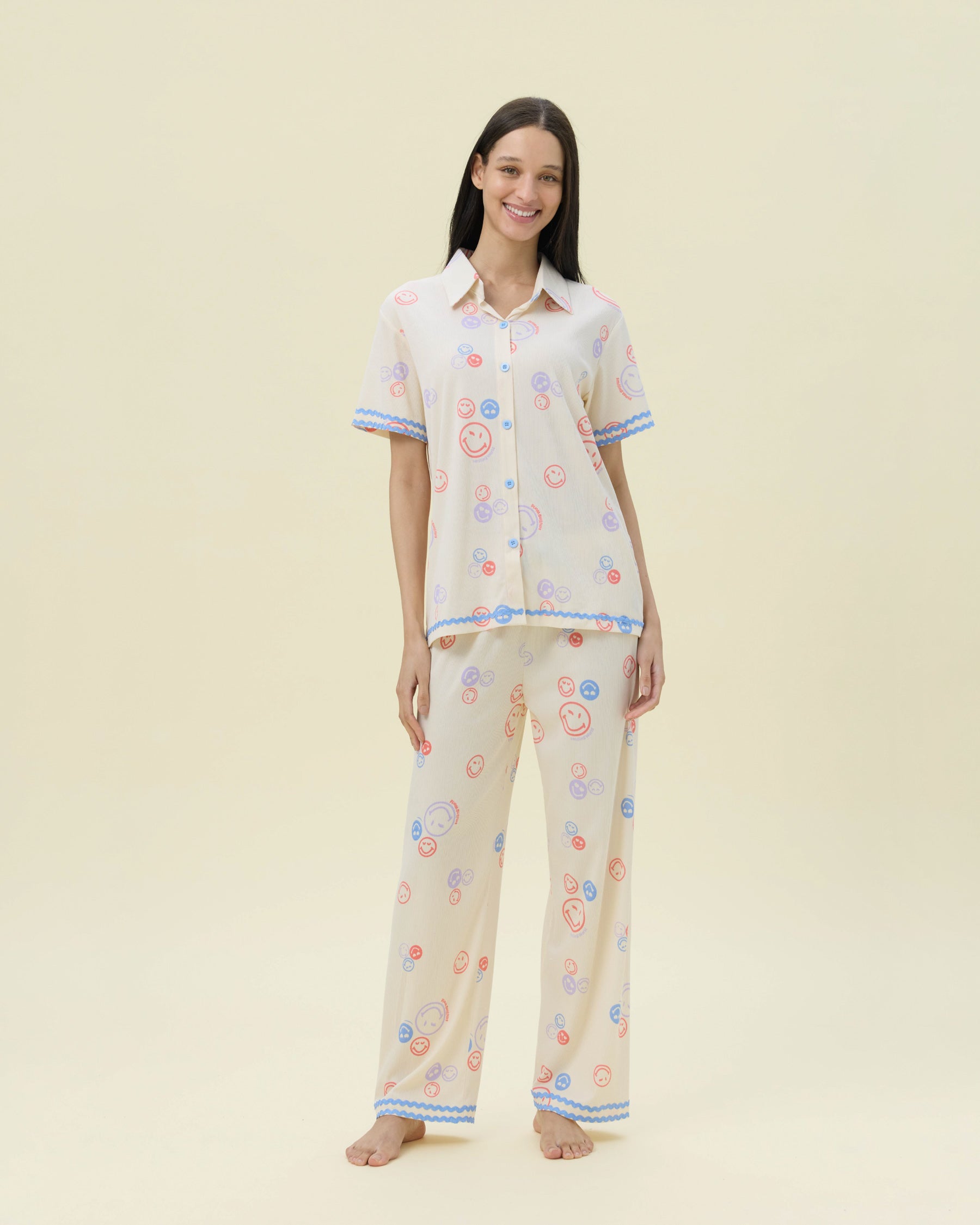 بيجامة نسائية - قطعتين (3XL-6XL)