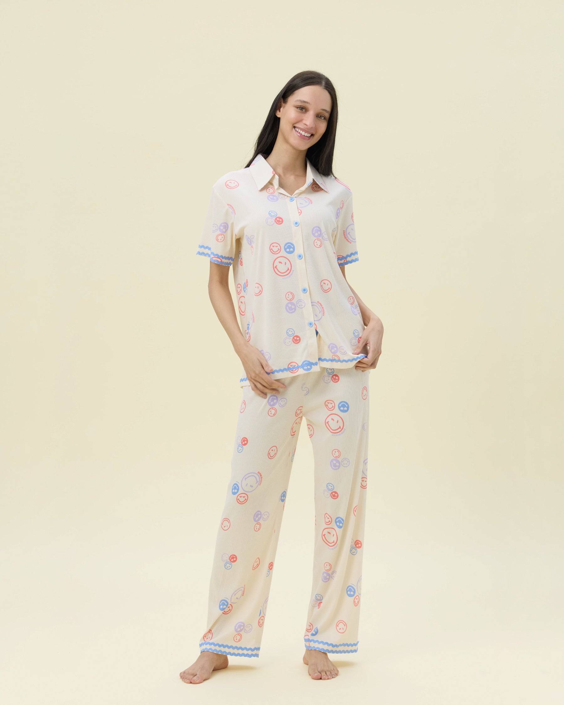 بيجامة نسائية - قطعتين (3XL-6XL)