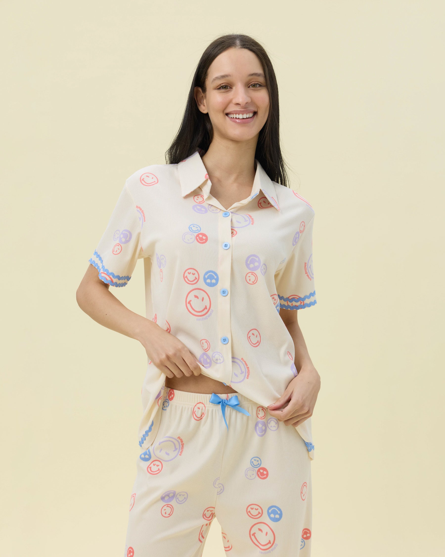 بيجامة نسائية - قطعتين (3XL-6XL)