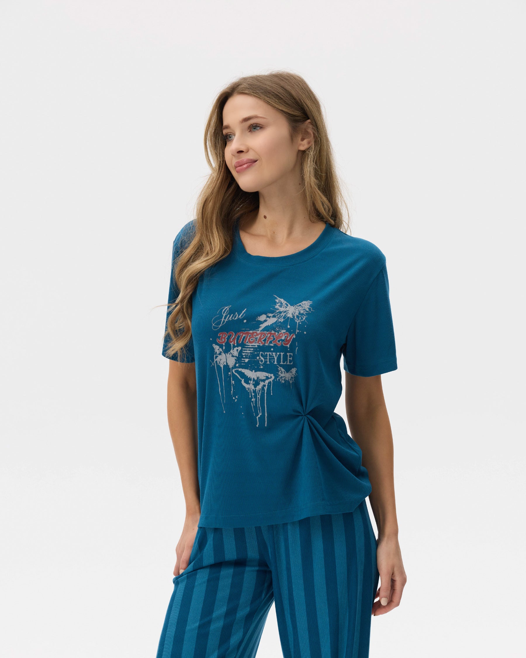 بيجامة نسائية - قطعتين (3XL-6XL)