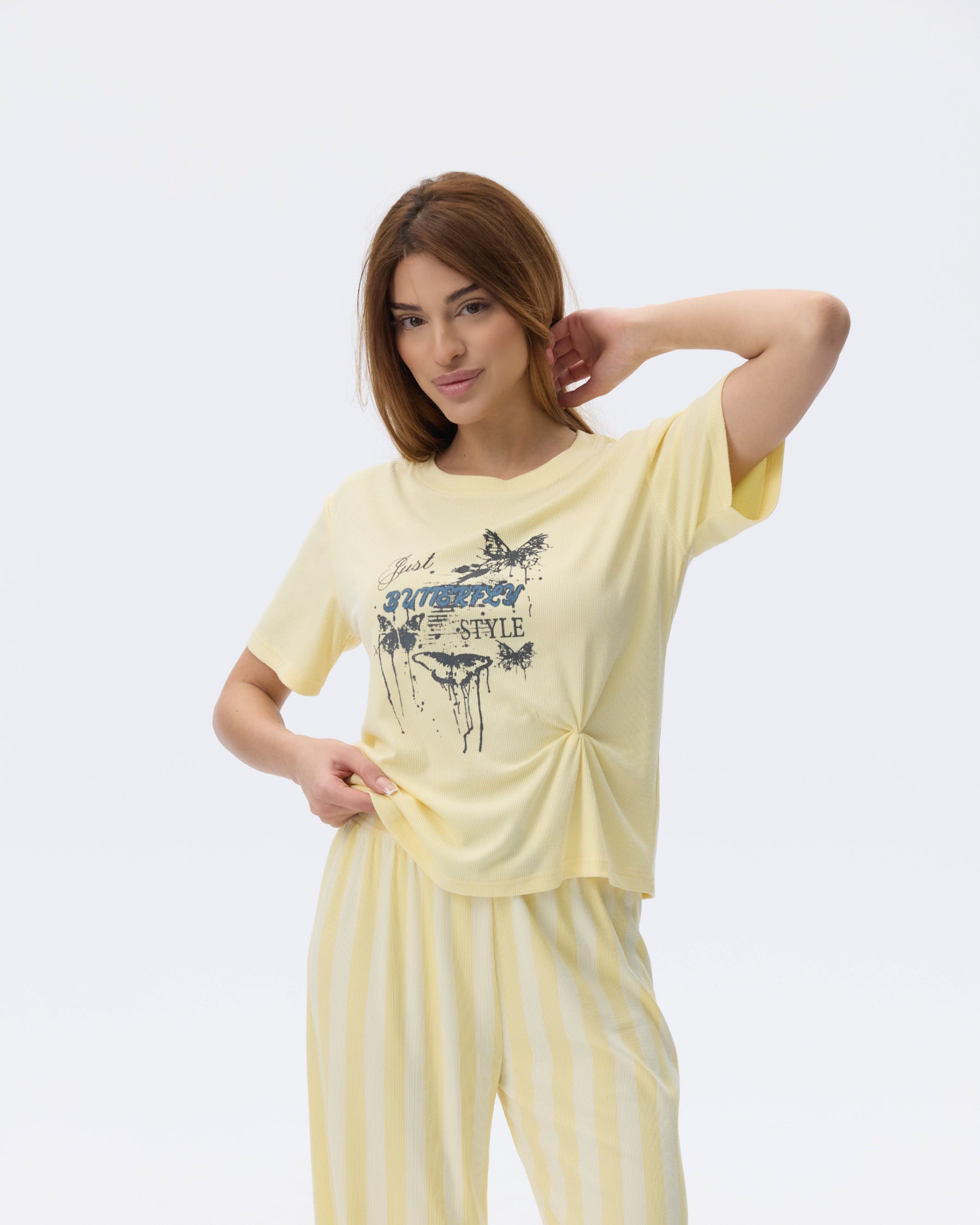 بيجامة نسائية - قطعتين (M-2XL)