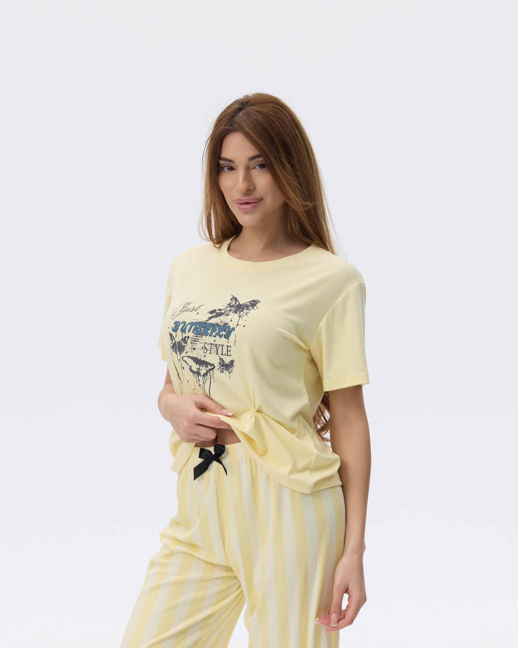 بيجامة نسائية - قطعتين (M-2XL)