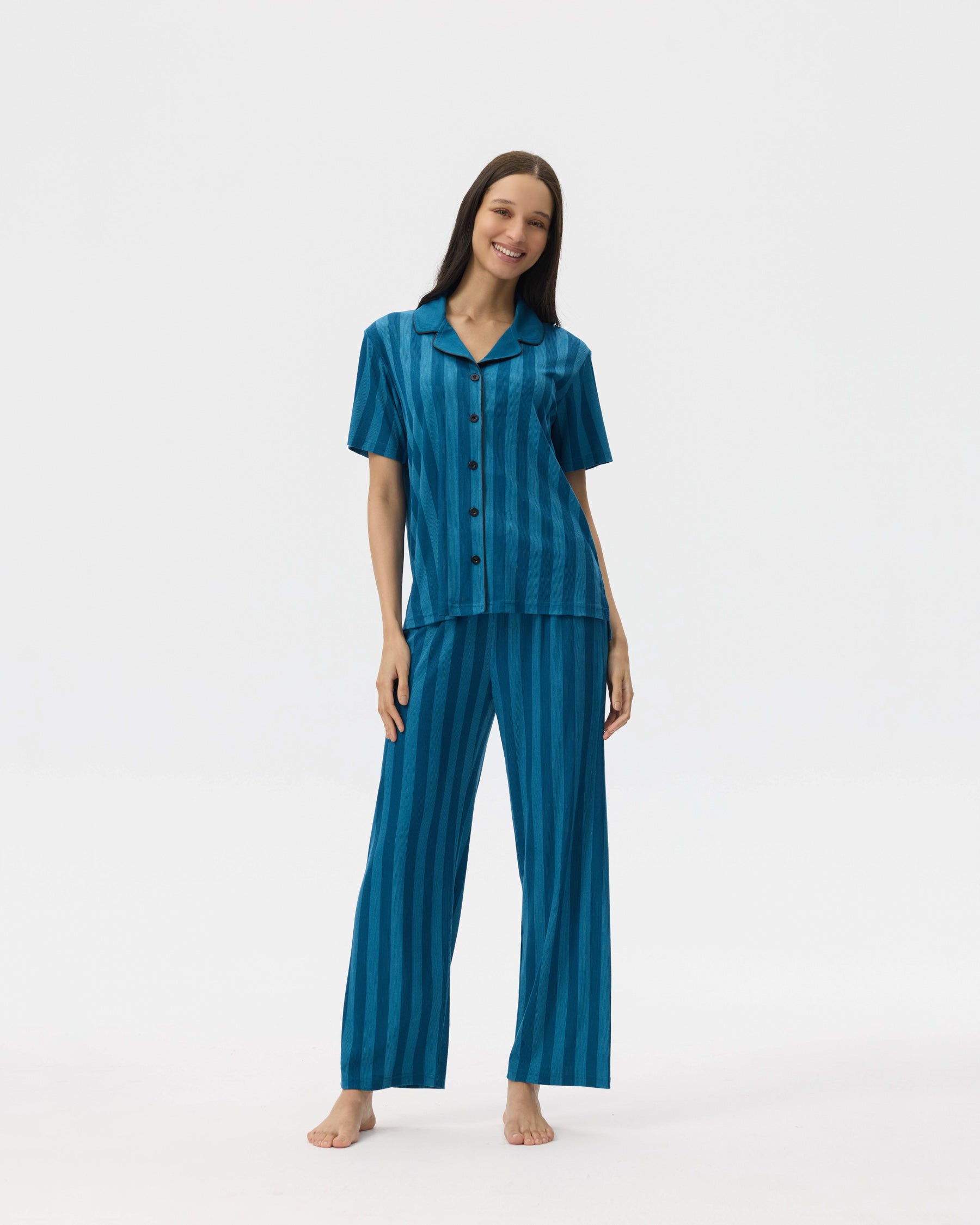بيجامة نسائية - قطعتين (M-2XL)