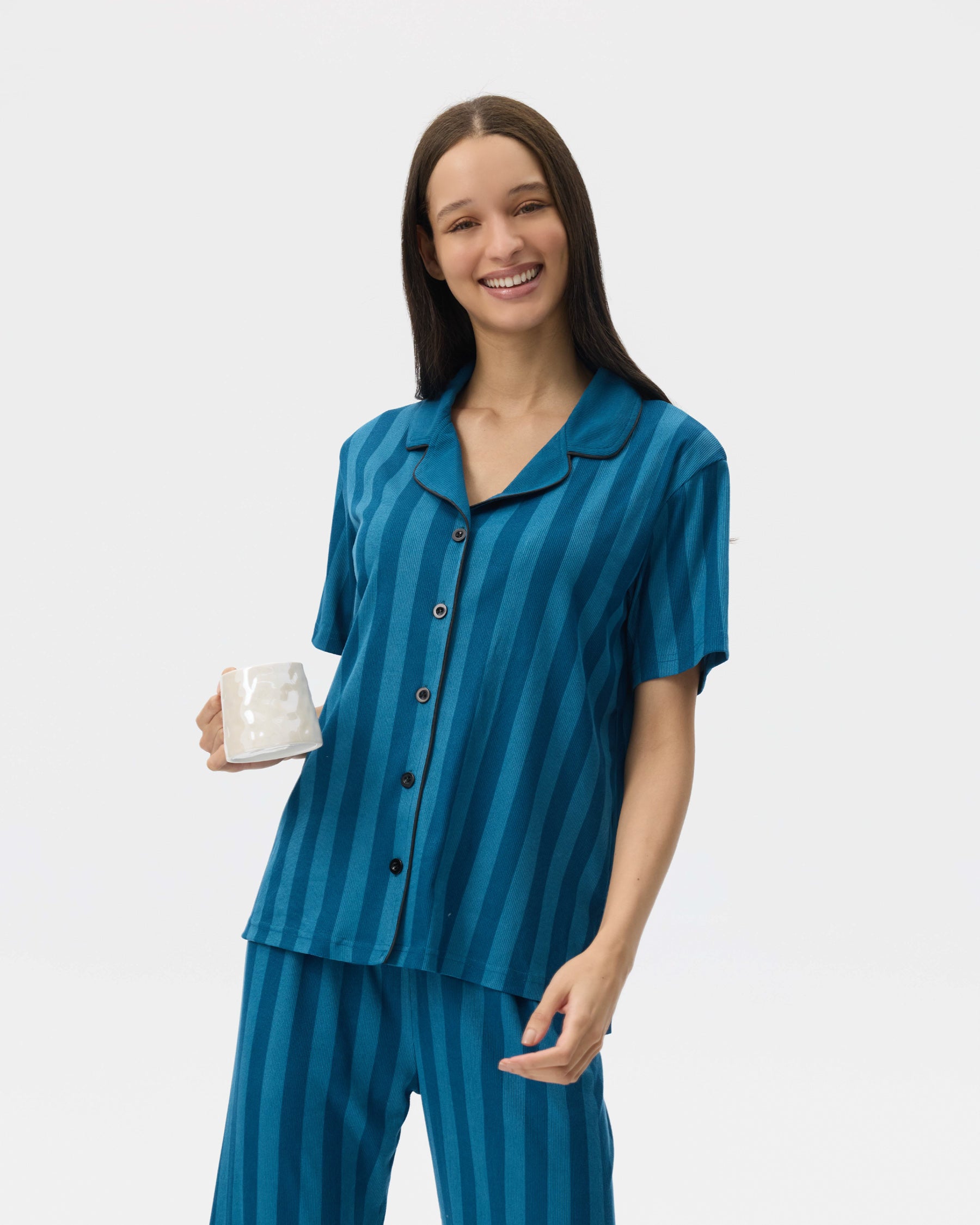 بيجامة نسائية - قطعتين (M-2XL)