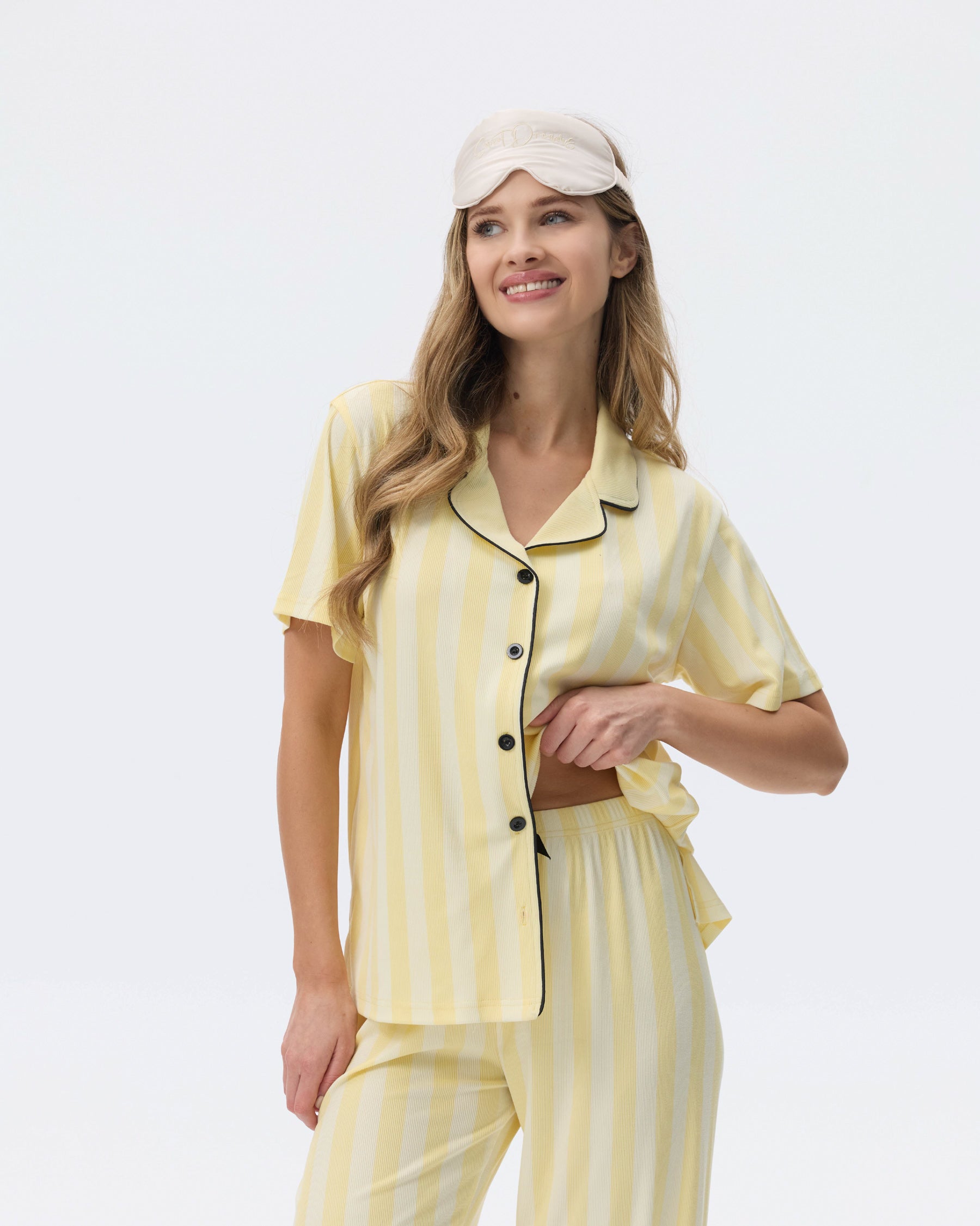 بيجامة نسائية - قطعتين (M-2XL)
