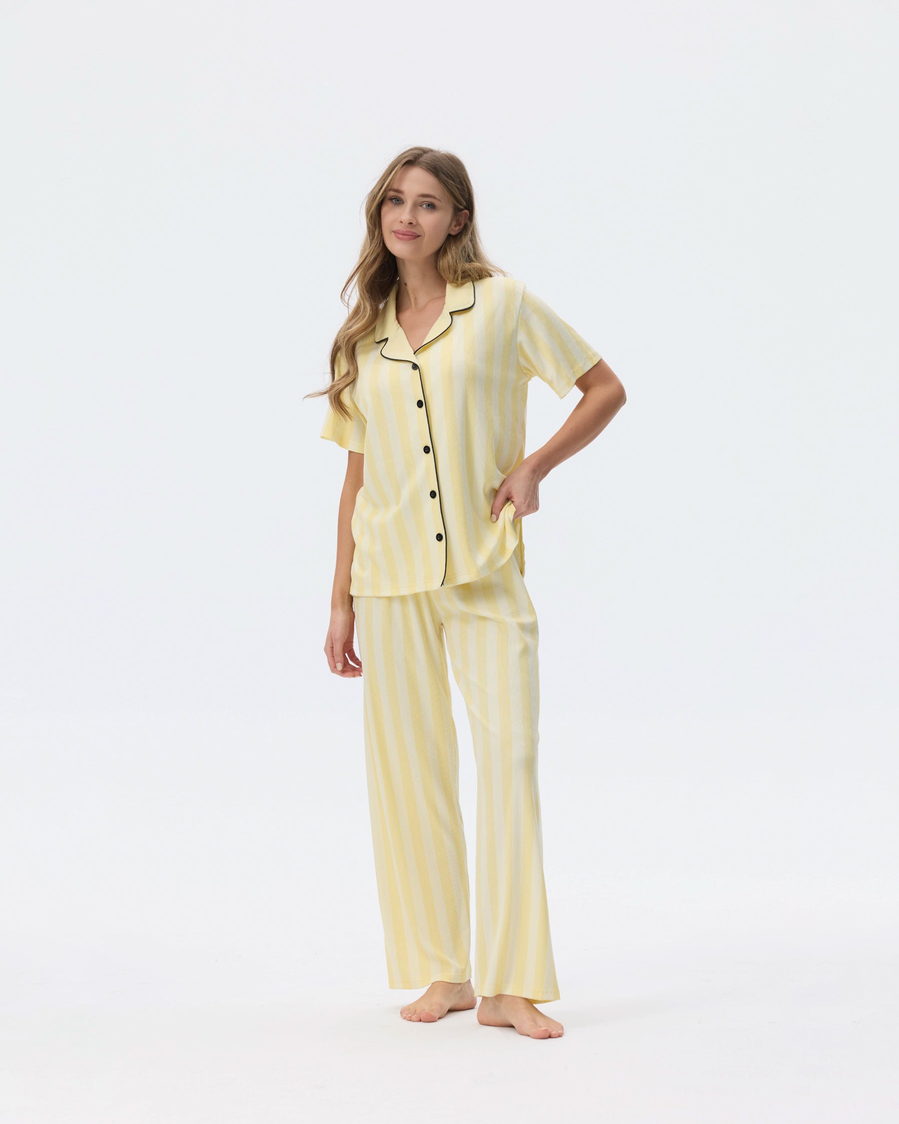 بيجامة نسائية - قطعتين (M-2XL)
