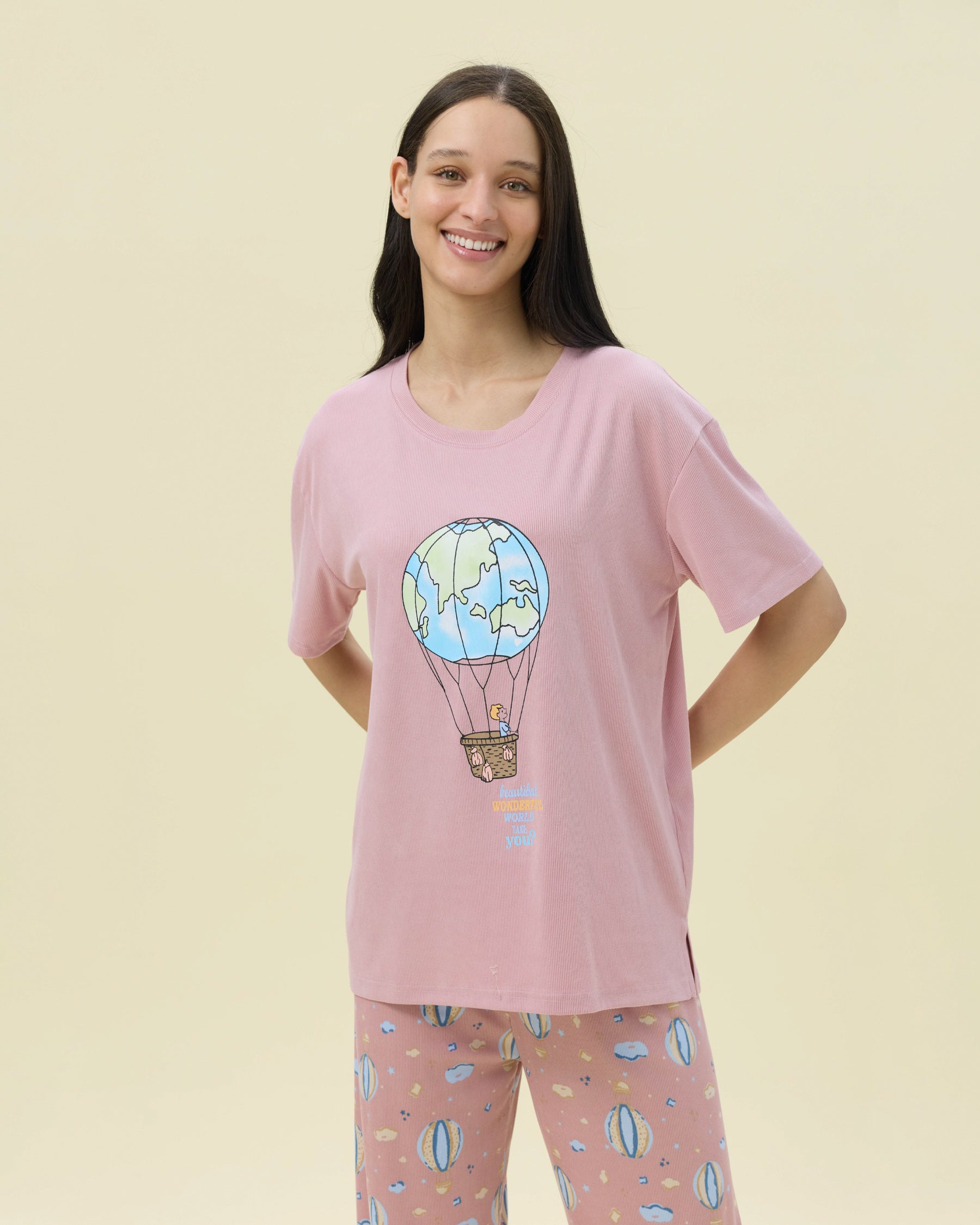 بيجامة نسائية - قطعتين (3XL-6XL)