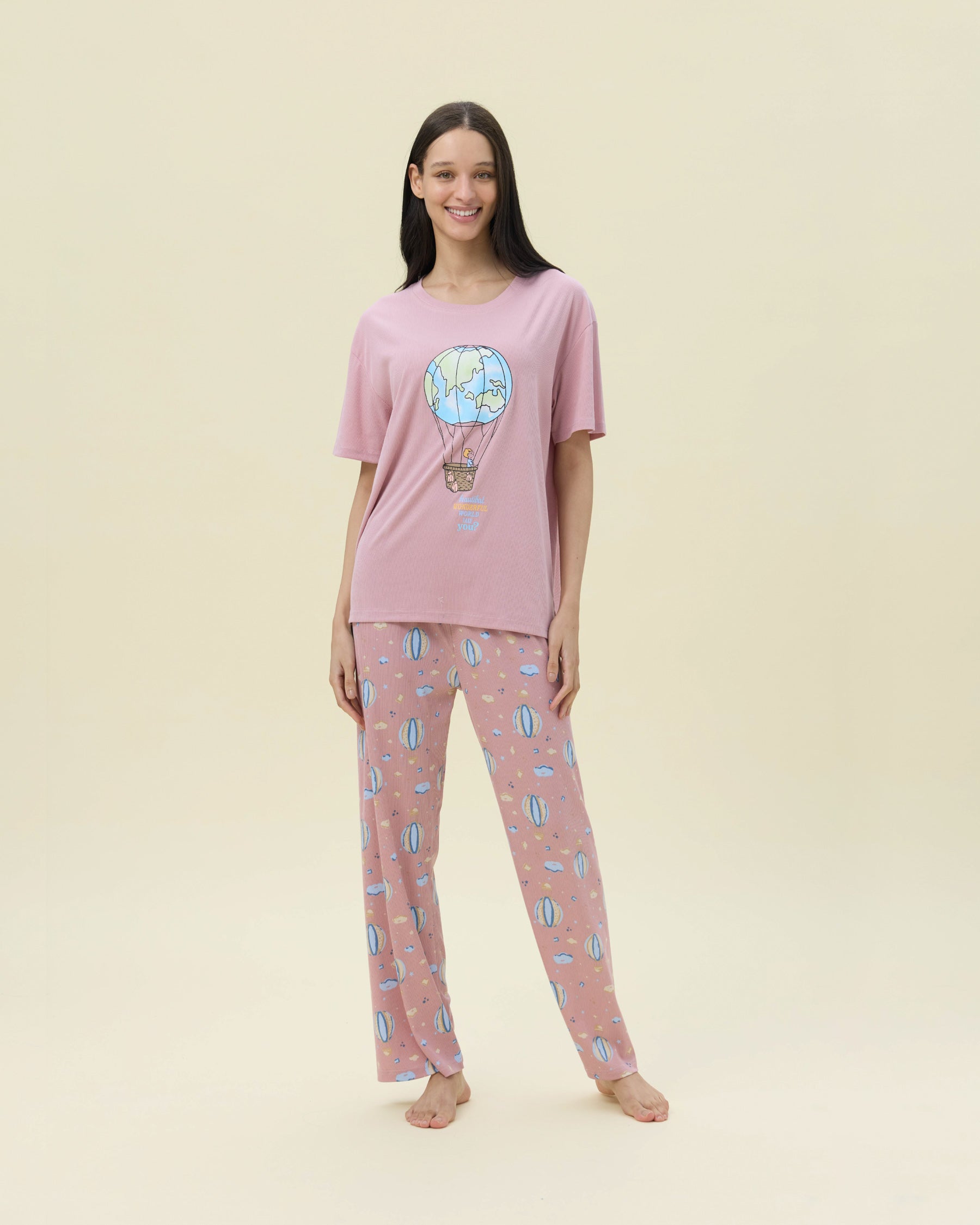 بيجامة نسائية - قطعتين (3XL-6XL)